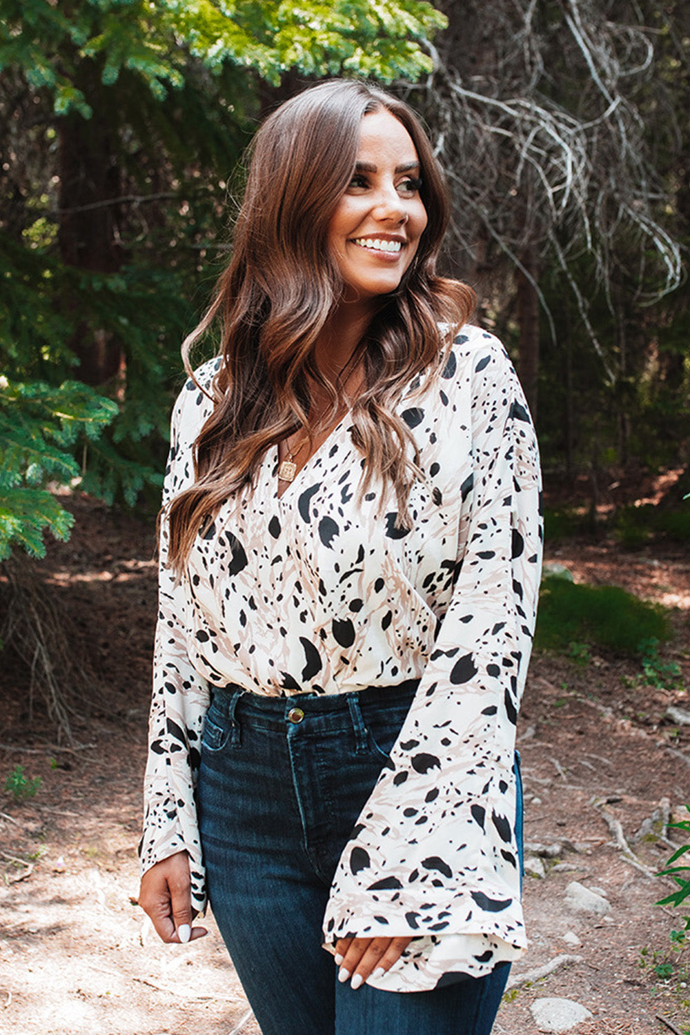 Ariana Kimono Sleeve Bodysuit - Madagascar