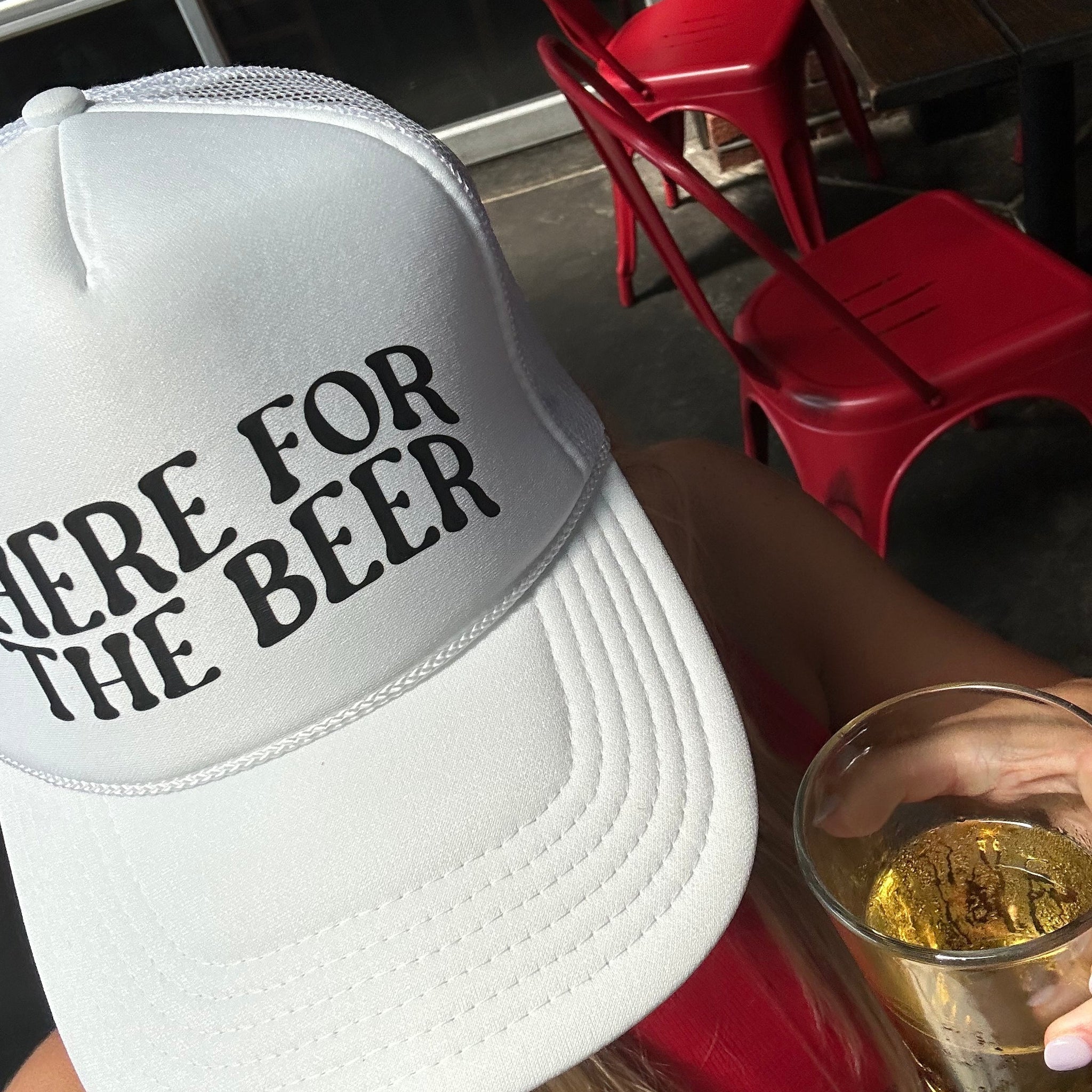 Here for the Beer Trucker Hat