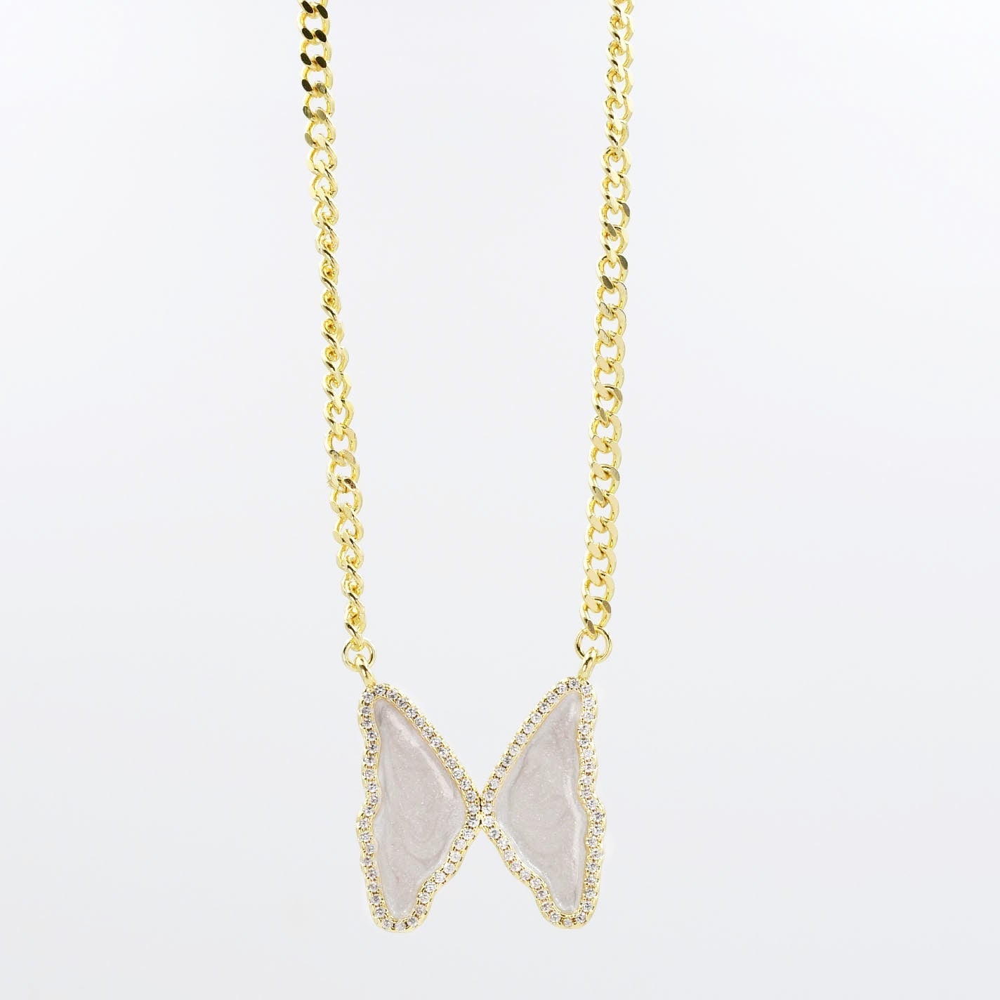 Shimmering Flutter Necklace