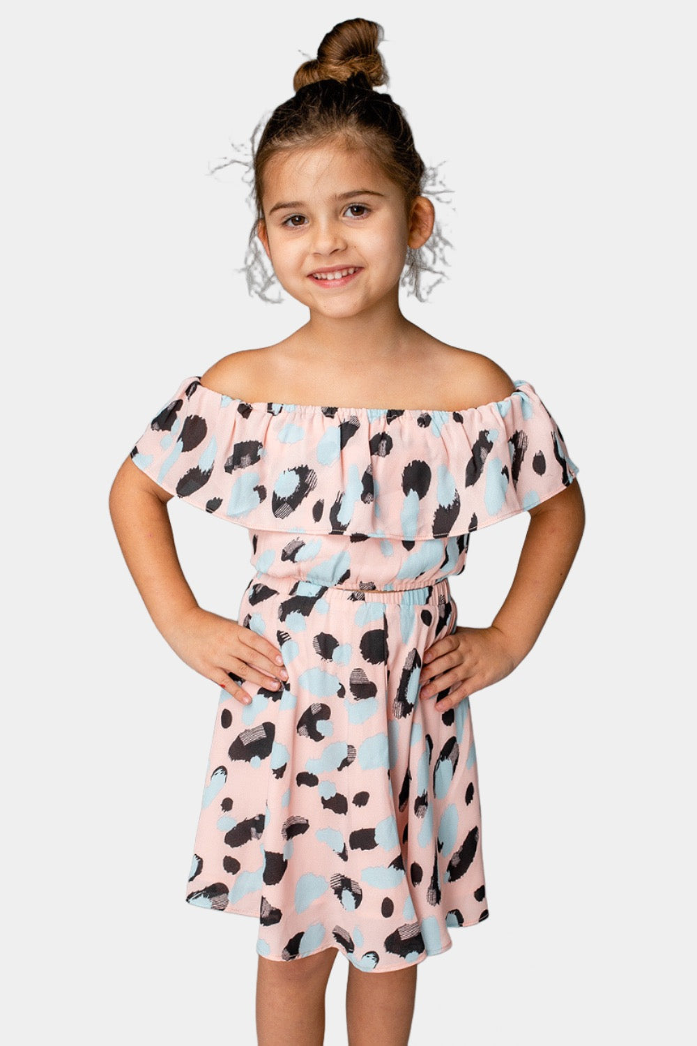Ainsley Girl's Top and Skirt - Malibu