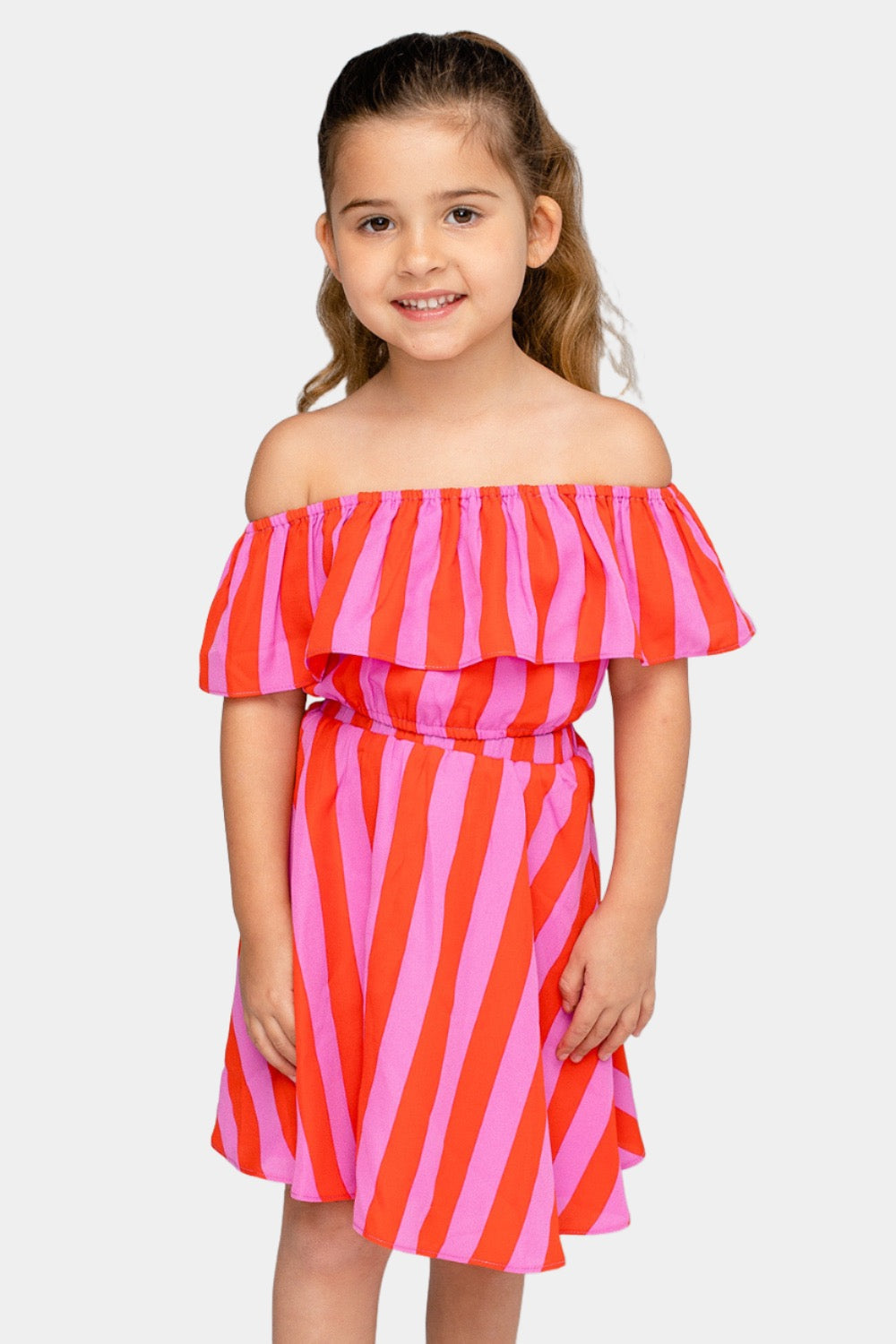 Ainsley Girl's Top and Skirt Set - Hot Tamale