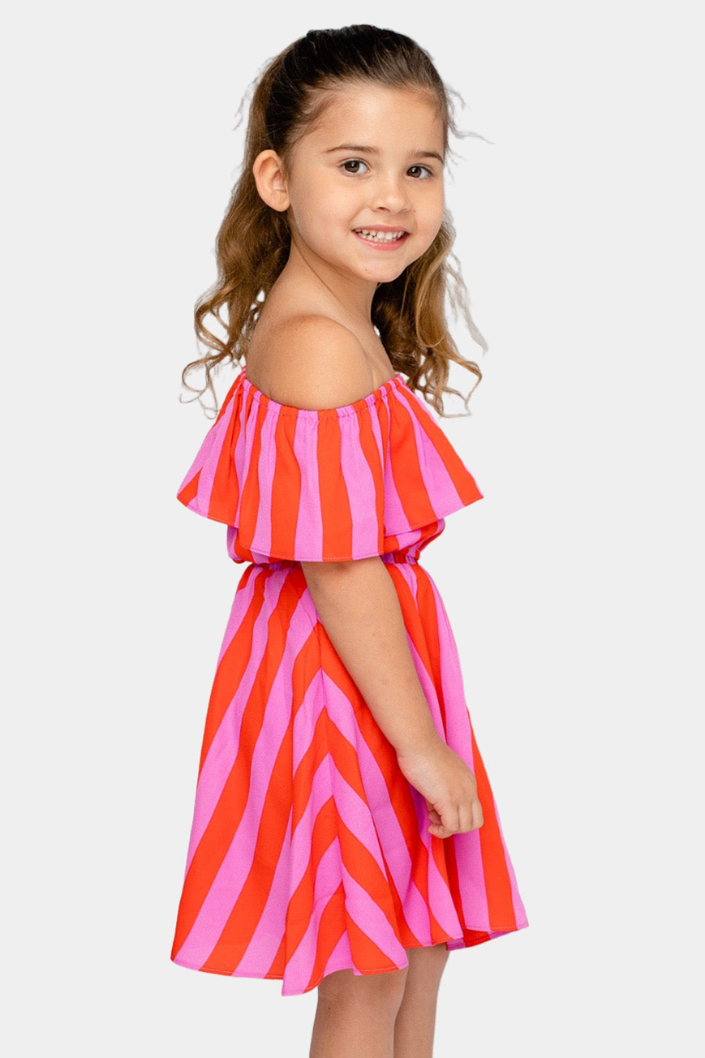 Ainsley Girl's Top and Skirt Set - Hot Tamale