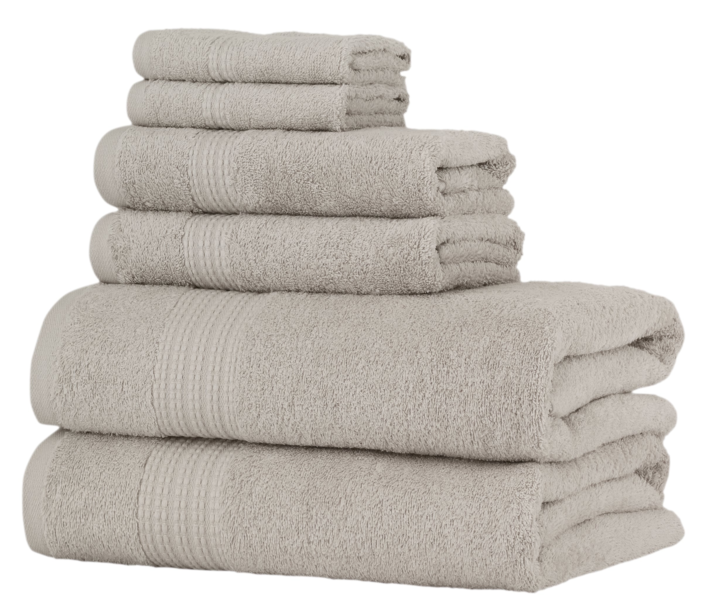 Glare Premium Luxury 6 Pc Bale Pack Towel Set- 100% Turkish Cotton