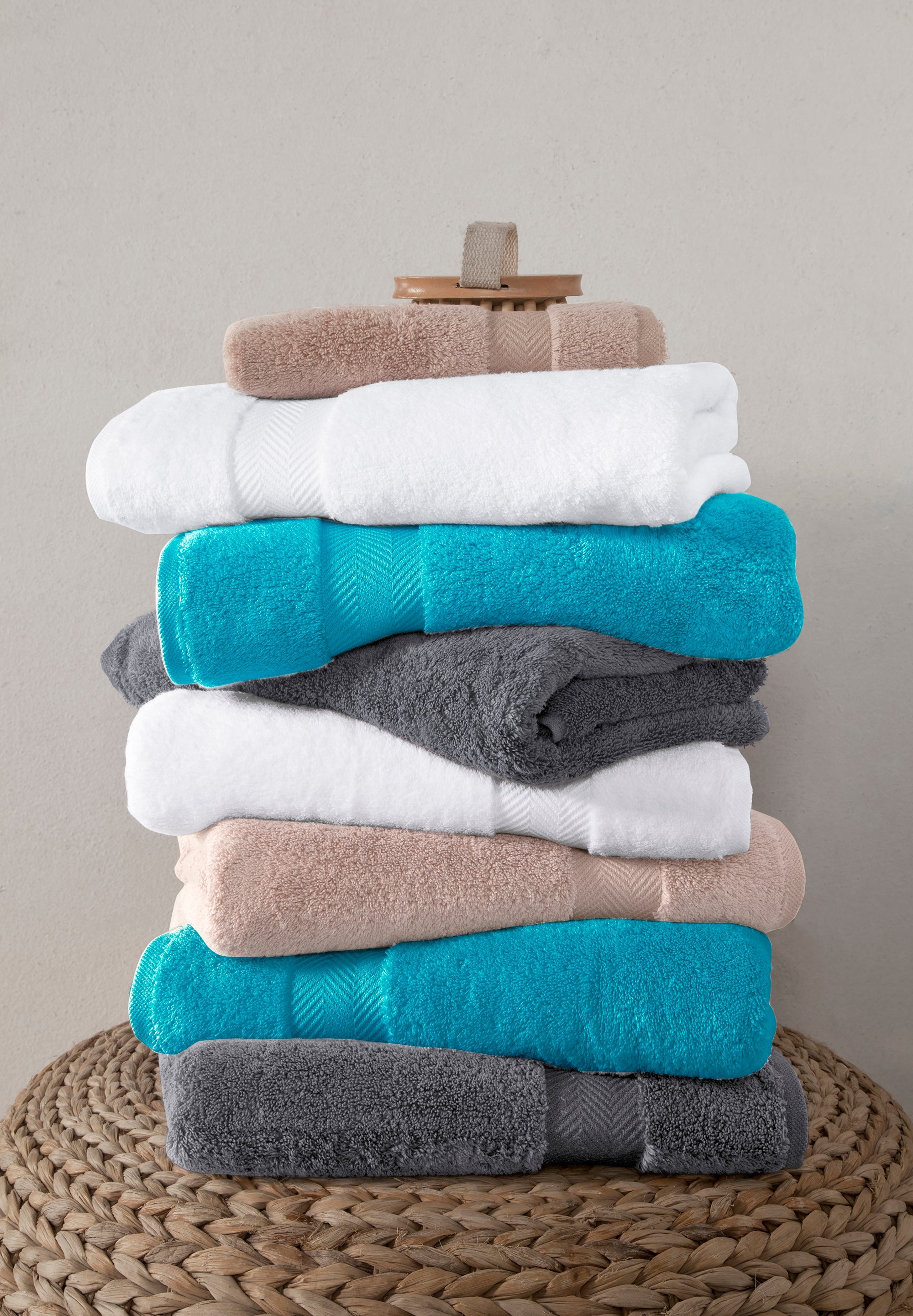 Becci Turkish Cotton Luxury Everyday Towel Set of 6