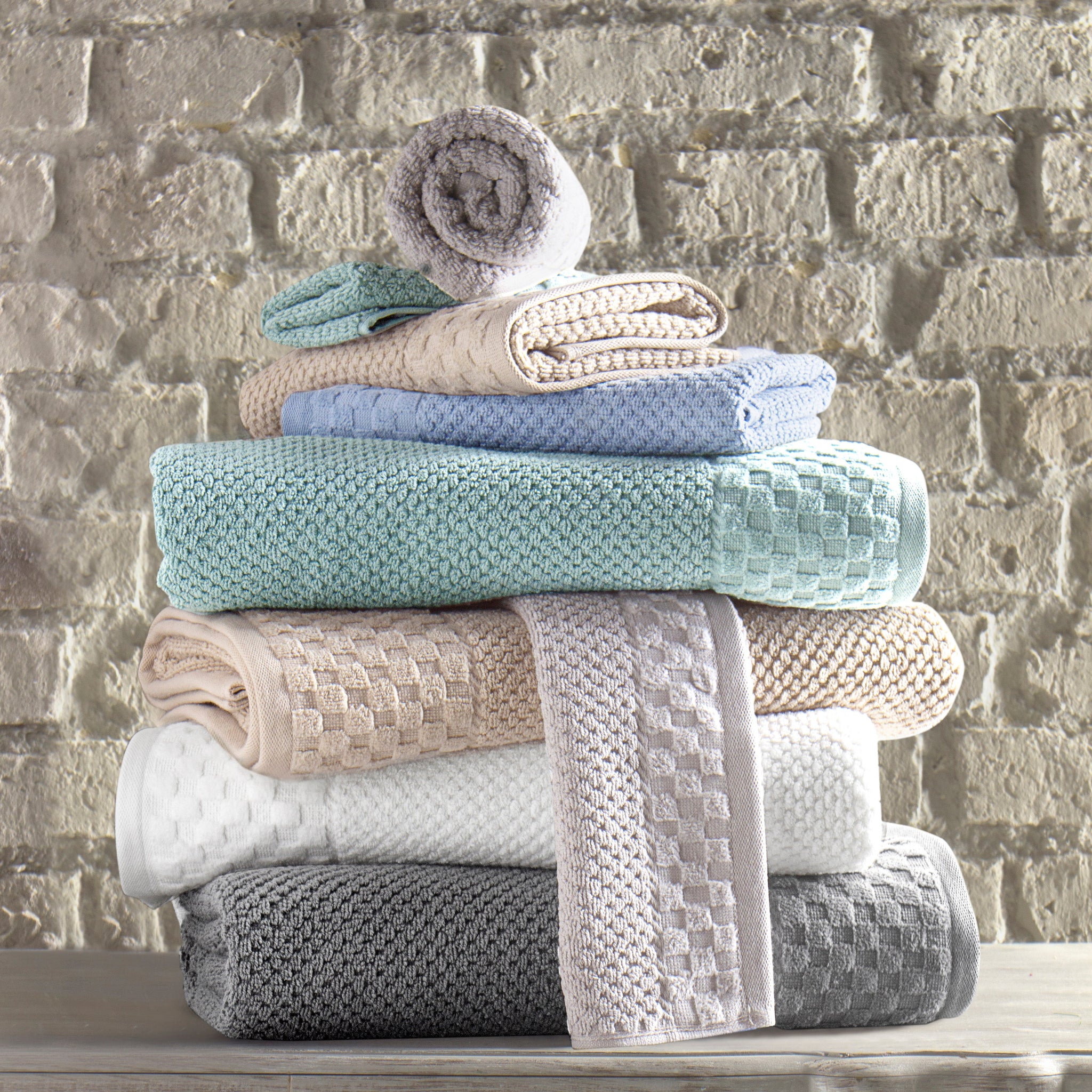Boston Turkish Cotton Elegant Towel Set of 6 - Best Design Award