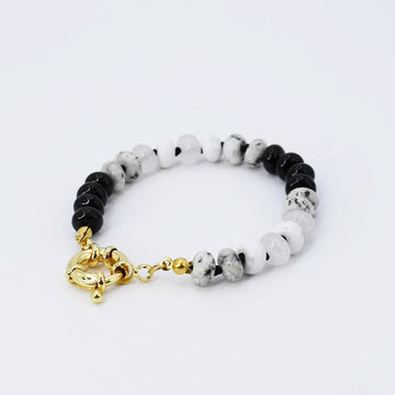 Brooke Bracelet Black and White