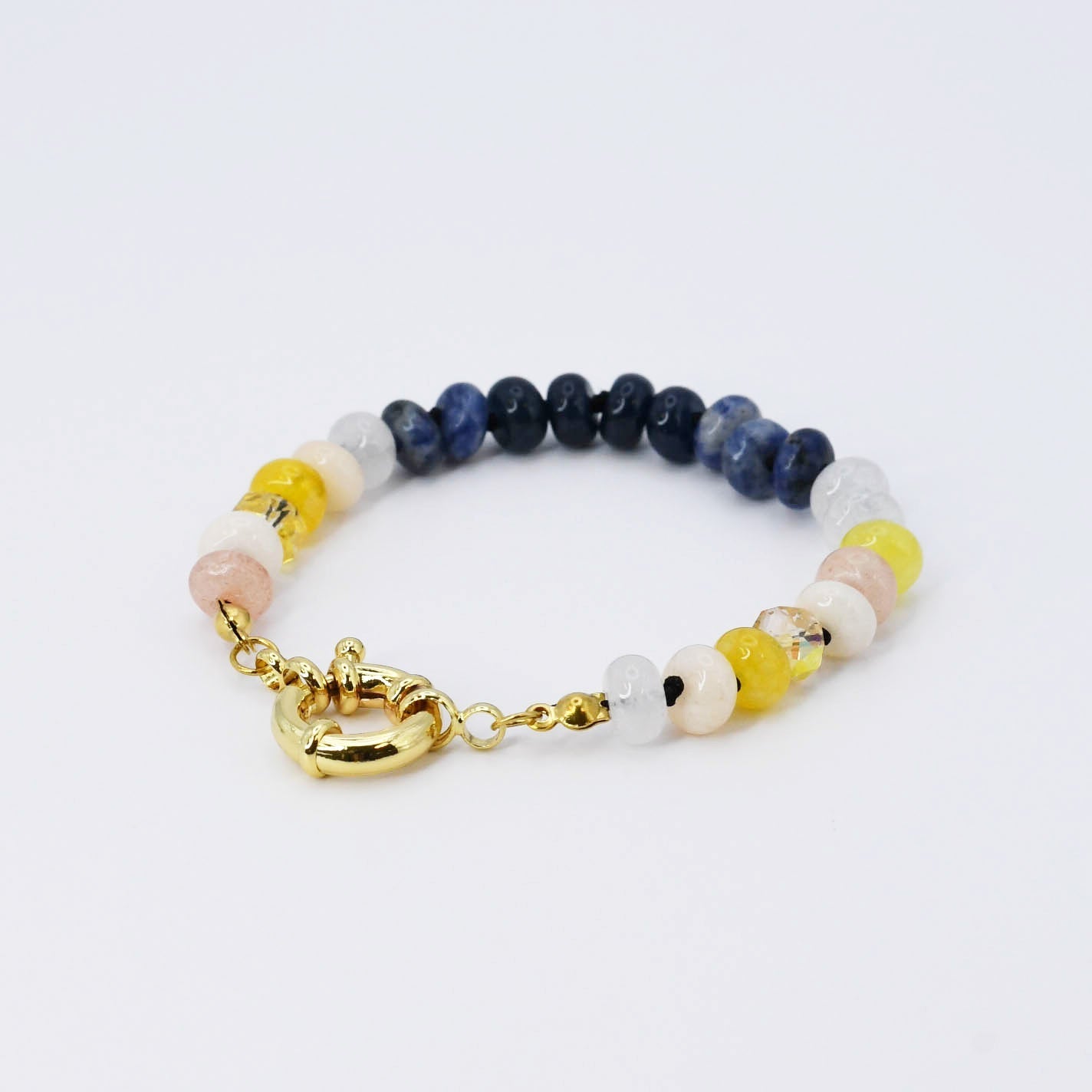 Brooke Bracelet Navy and Gold
