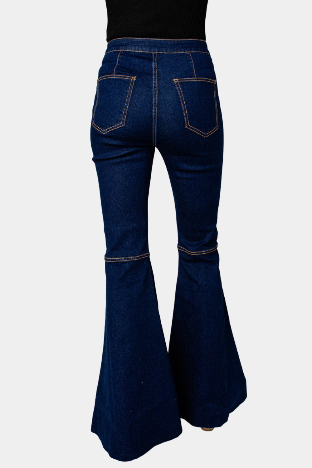 Moonshine High-Waisted Flare Jeans - Dark Wash