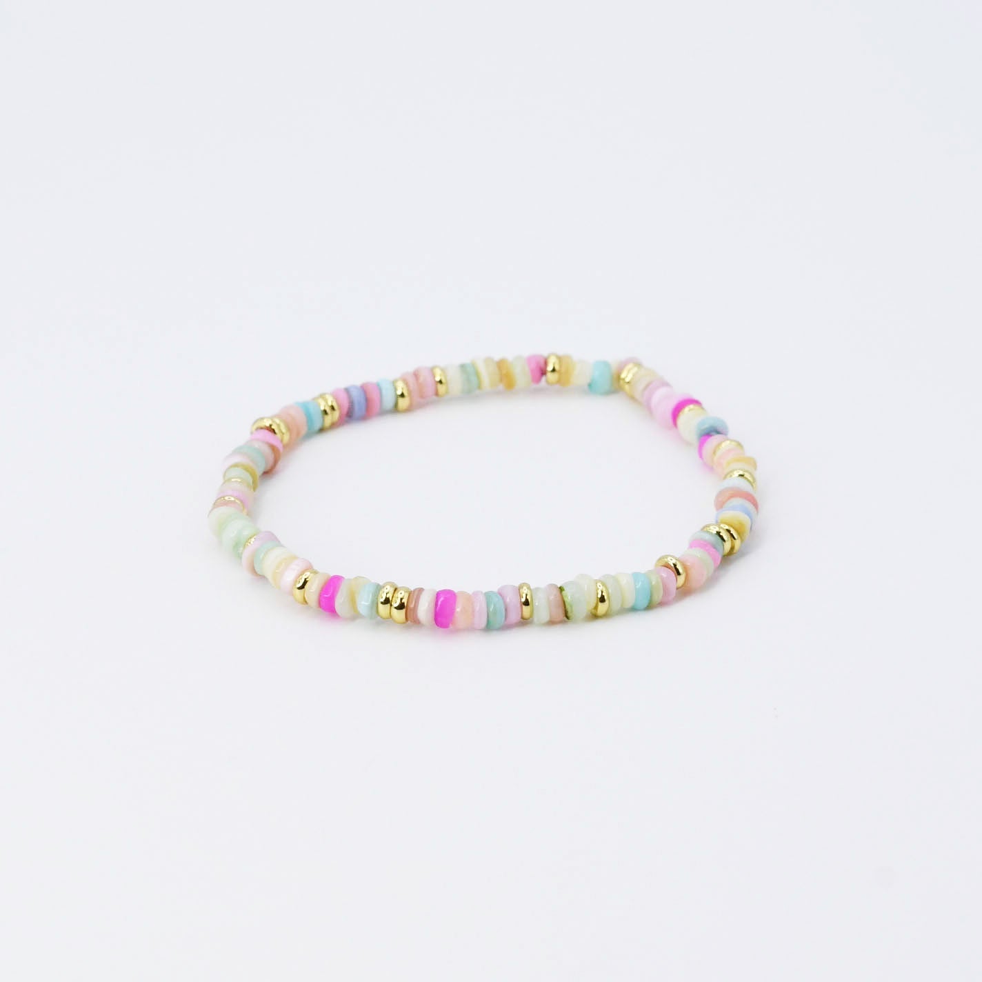 Dainty Pastel Beaded Bracelet