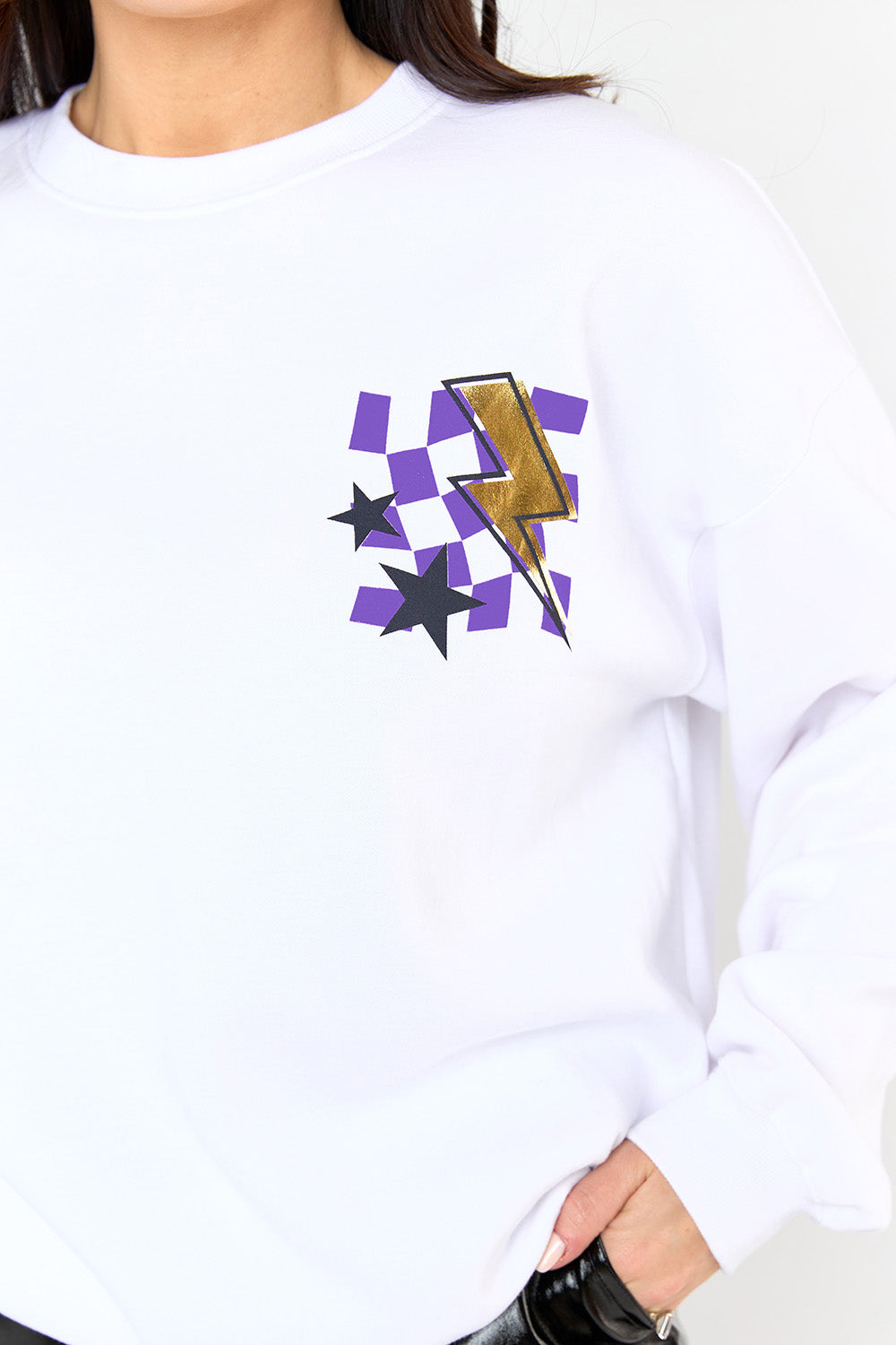 Devon Graphic Sweatshirt - Down Set Purple
