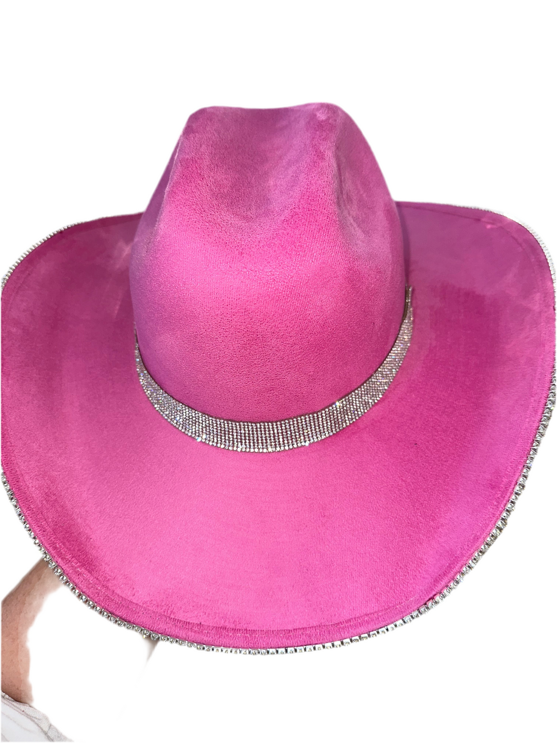 Barbie Pink Cowgirl Hat with Crystal Rhinestones