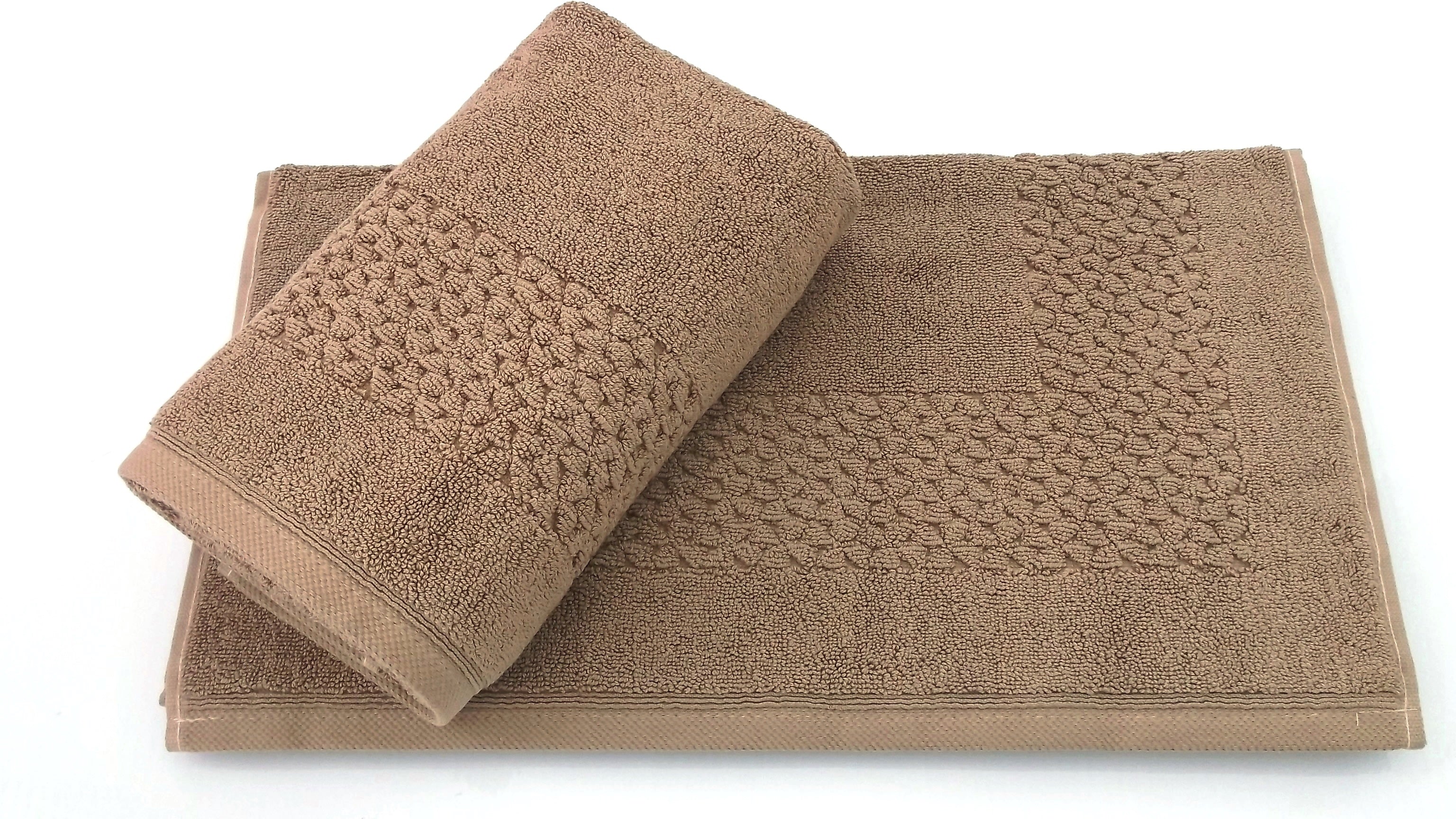Hardwick Jacquard Turkish Cotton Bath Mat - 2 Pieces