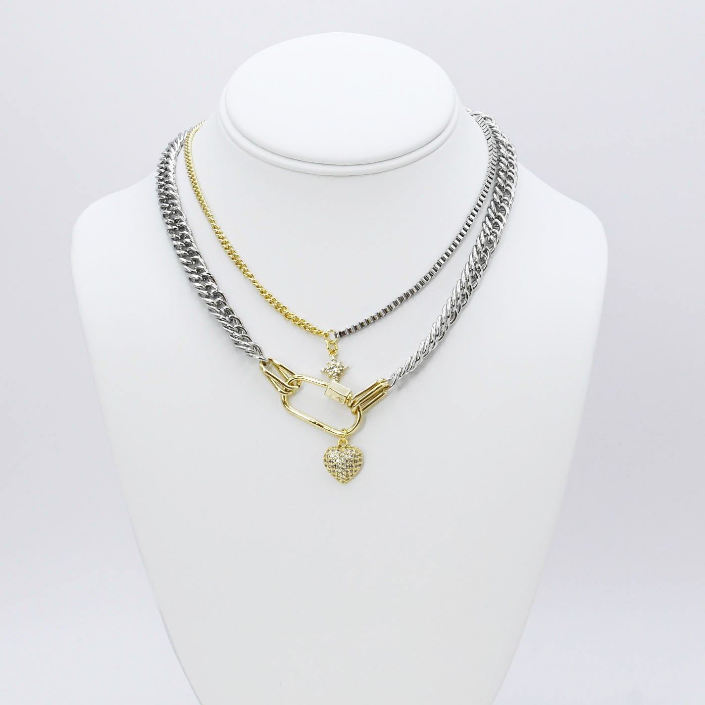 Hearts and Stars Glow Necklace