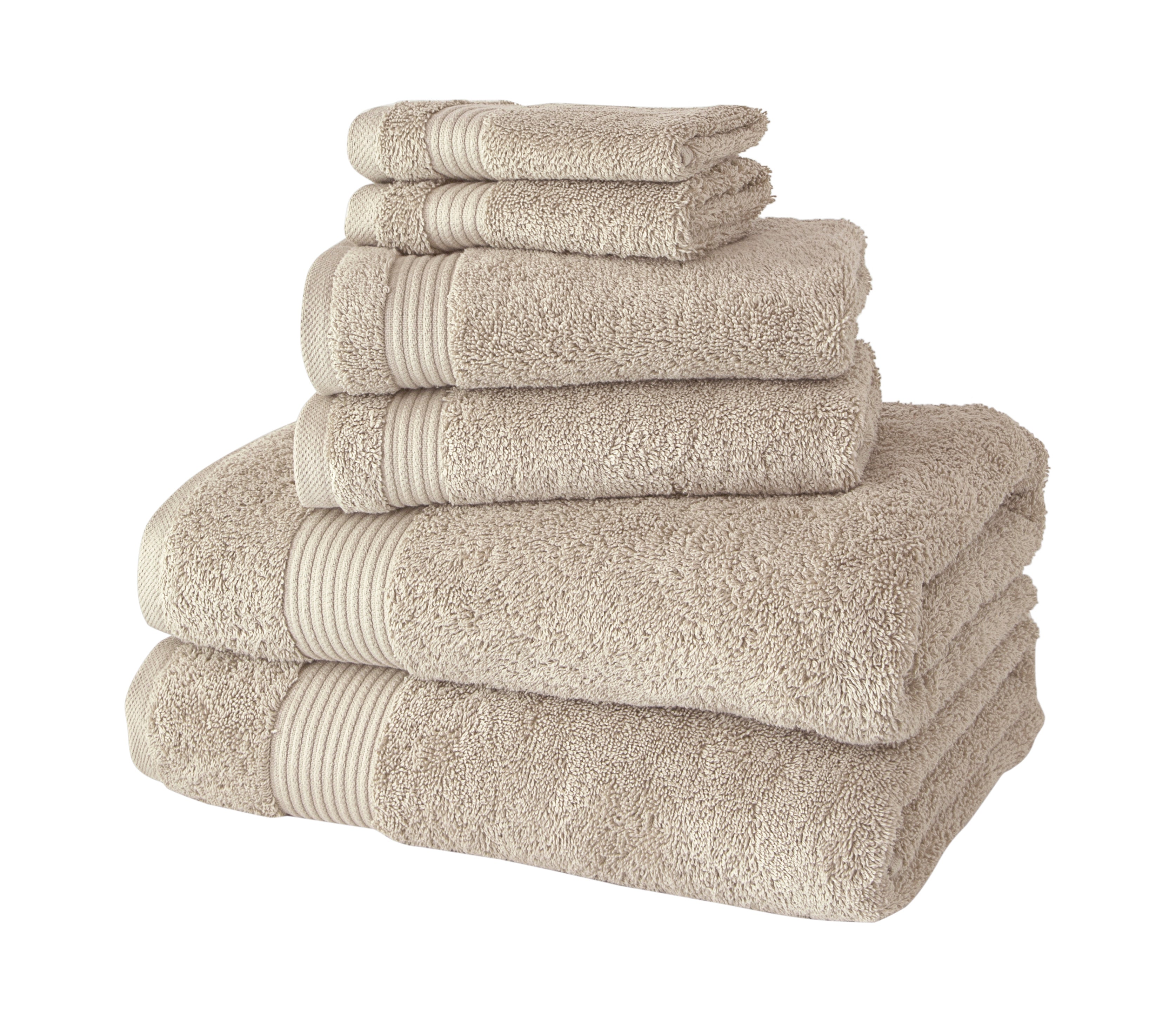 Amadeus Premium 6 Pc Towel Set Everyday Use - Made in Turkey