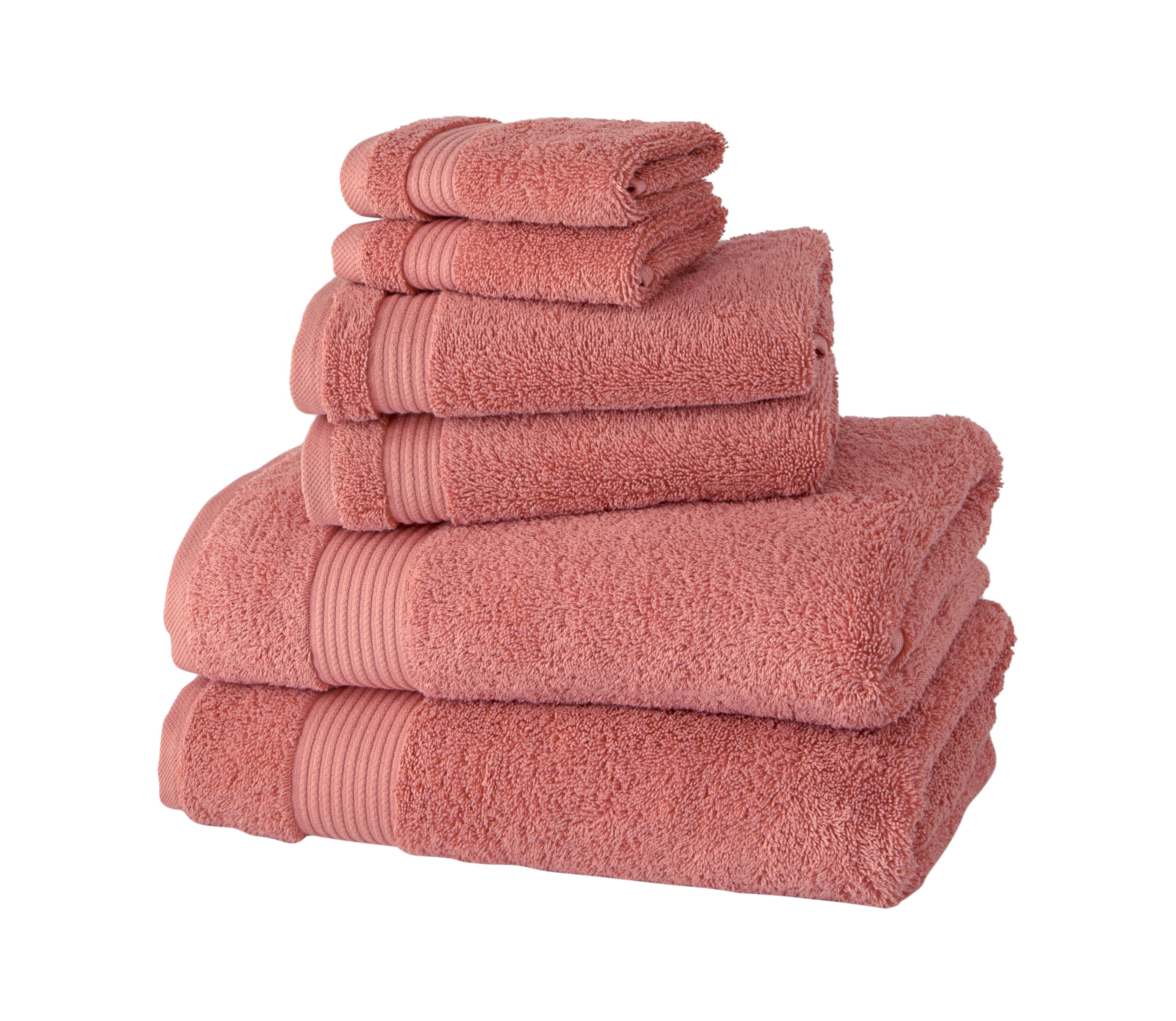 Amadeus Premium 6 Pc Towel Set Everyday Use - Made in Turkey