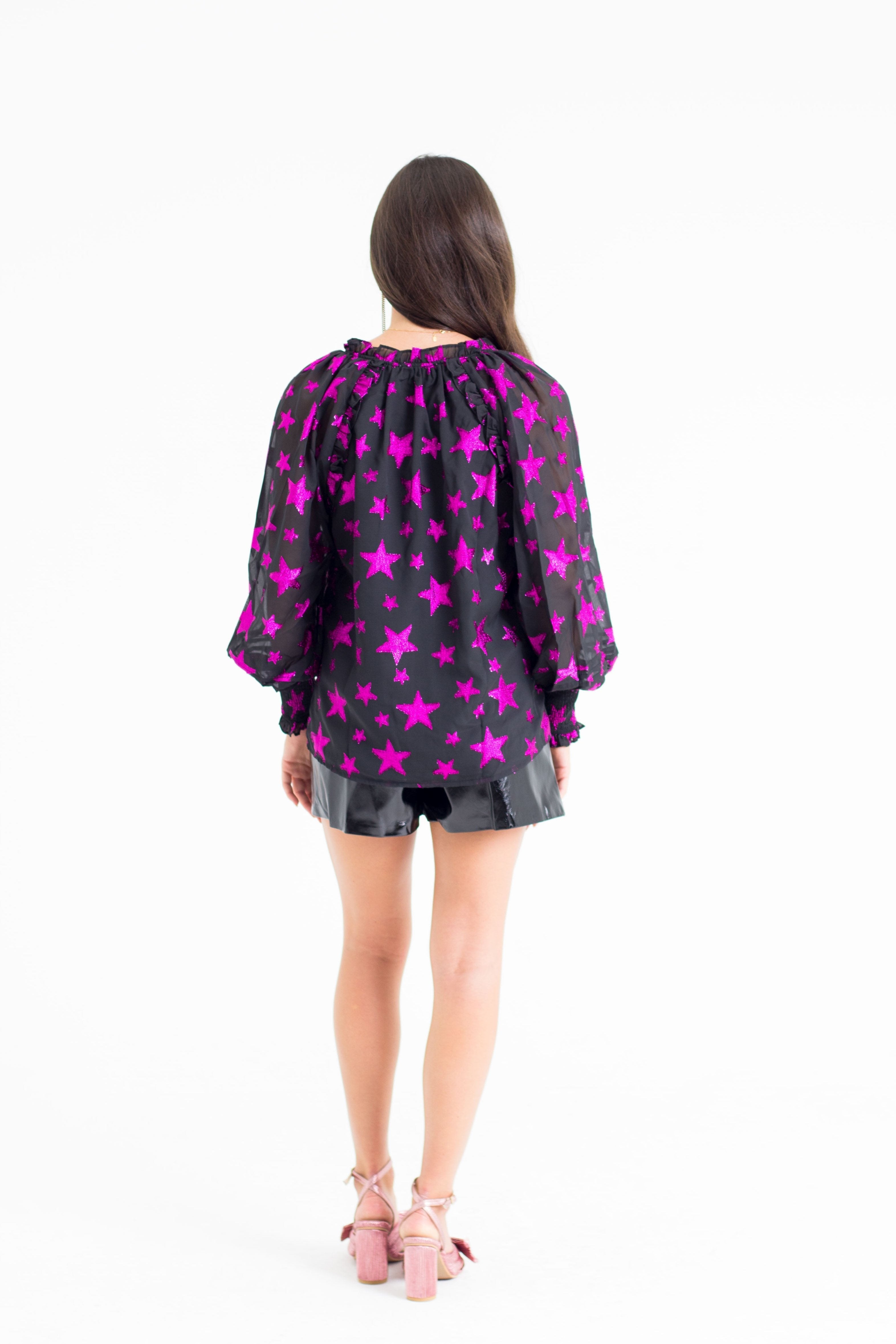 Haddie Long Sleeve Blouse - Celestial