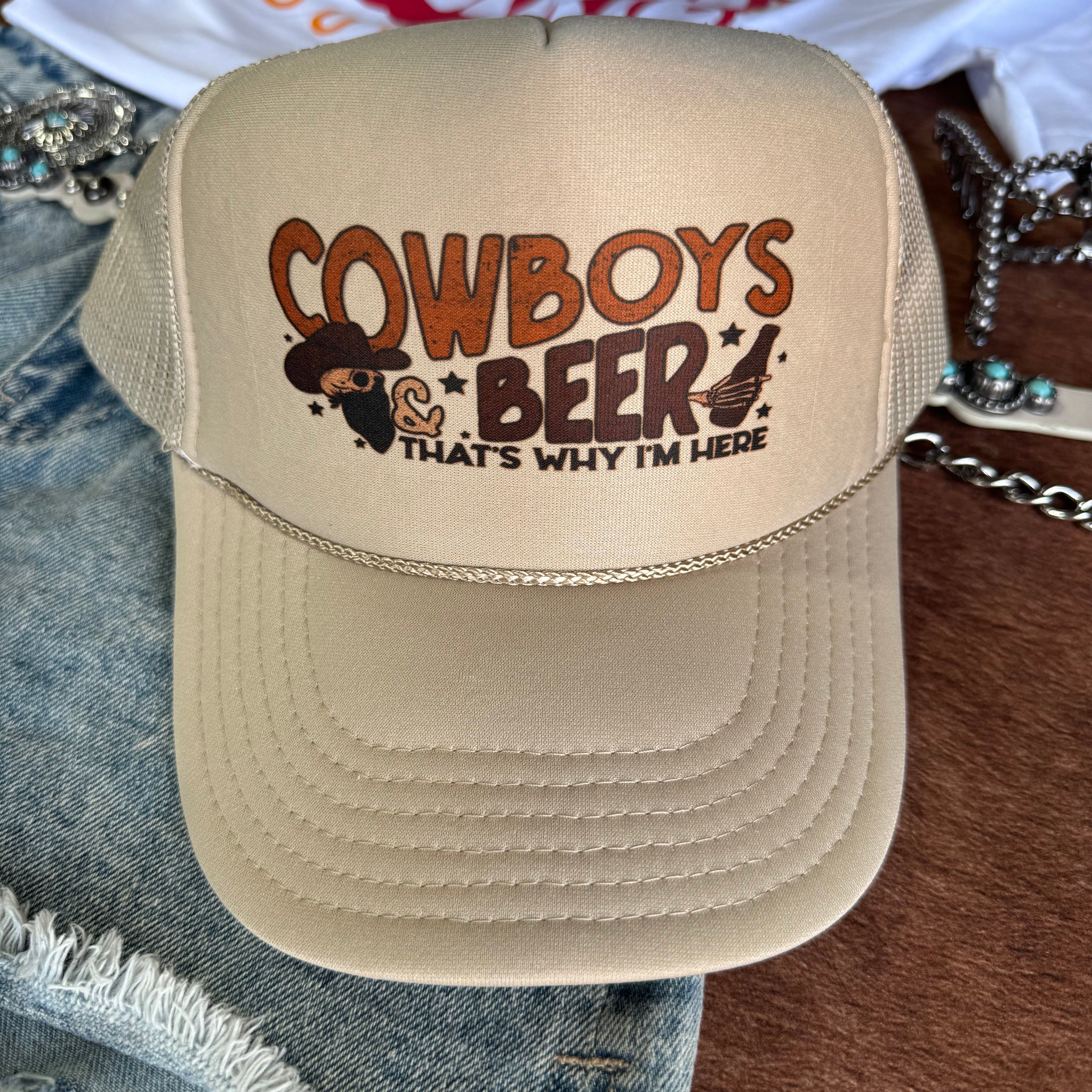 Cowboys & Beer Trucker Hat