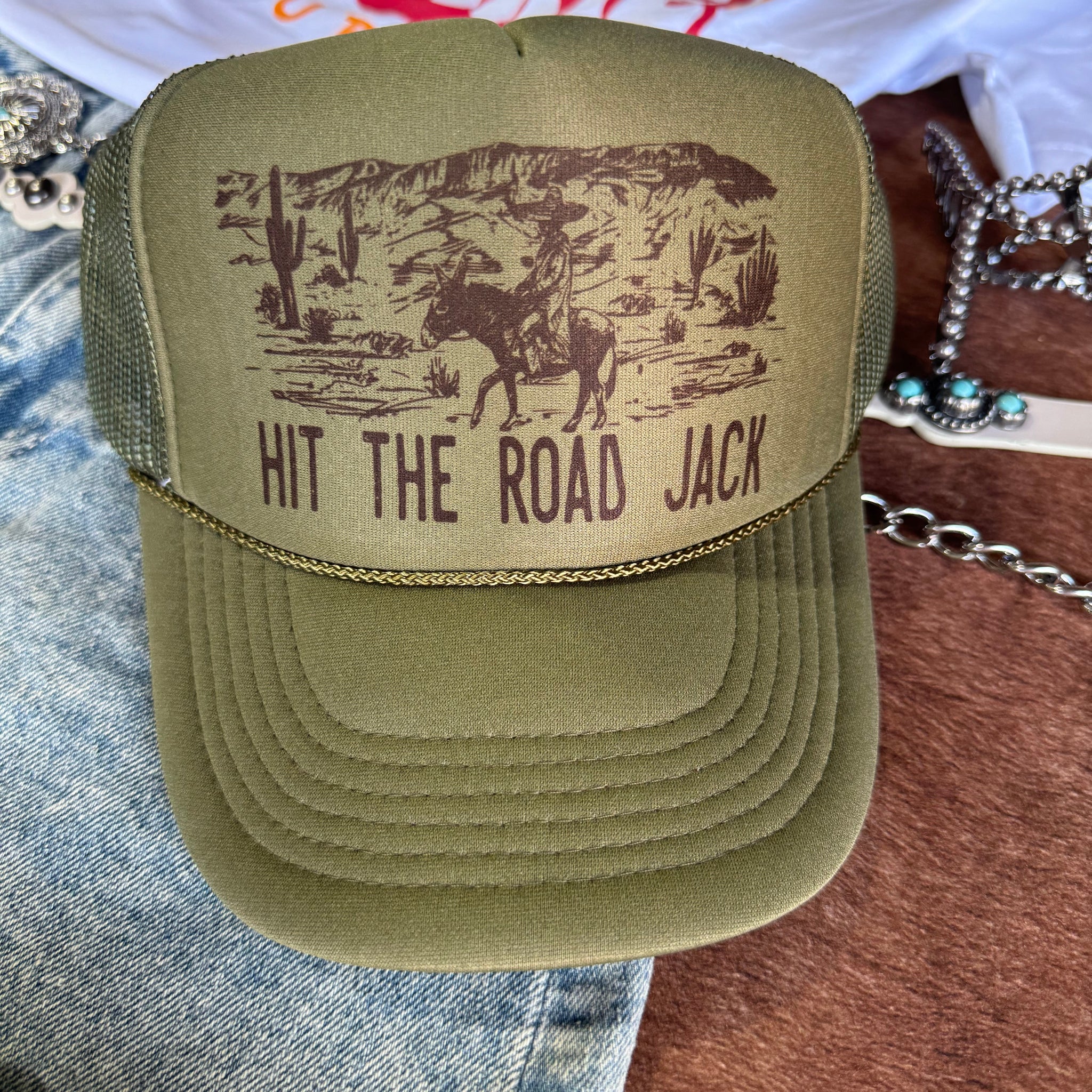 Hit The Road Jack Trucker Hat