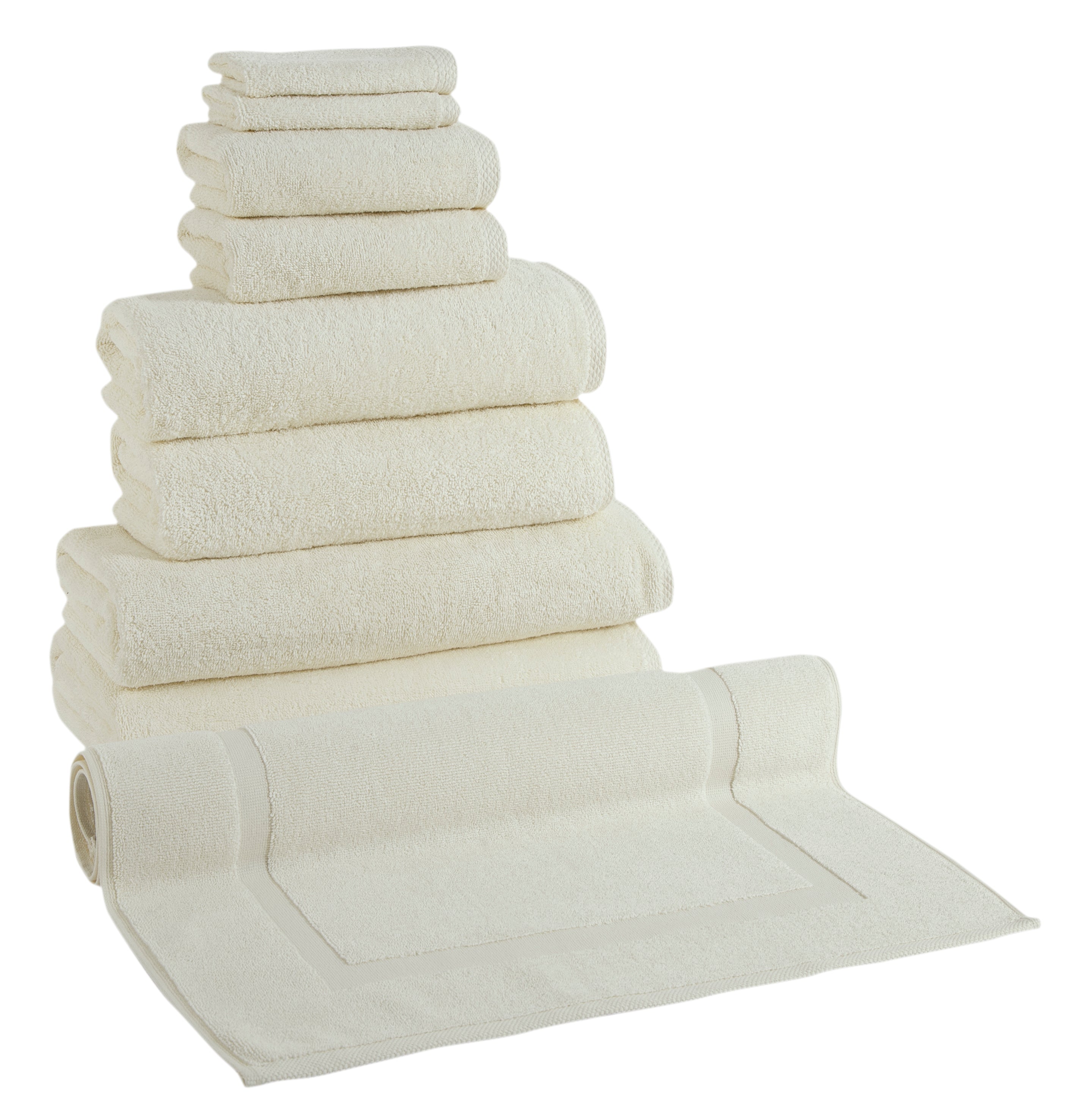 Hospitality Turkish Cotton Towel Set of 9