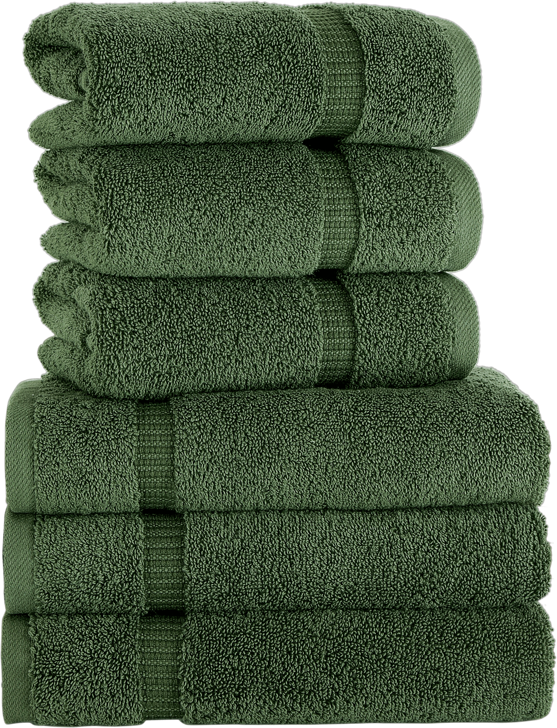 Villa Turkish Cotton Hotel Collection Hand Towels - 6 Pieces