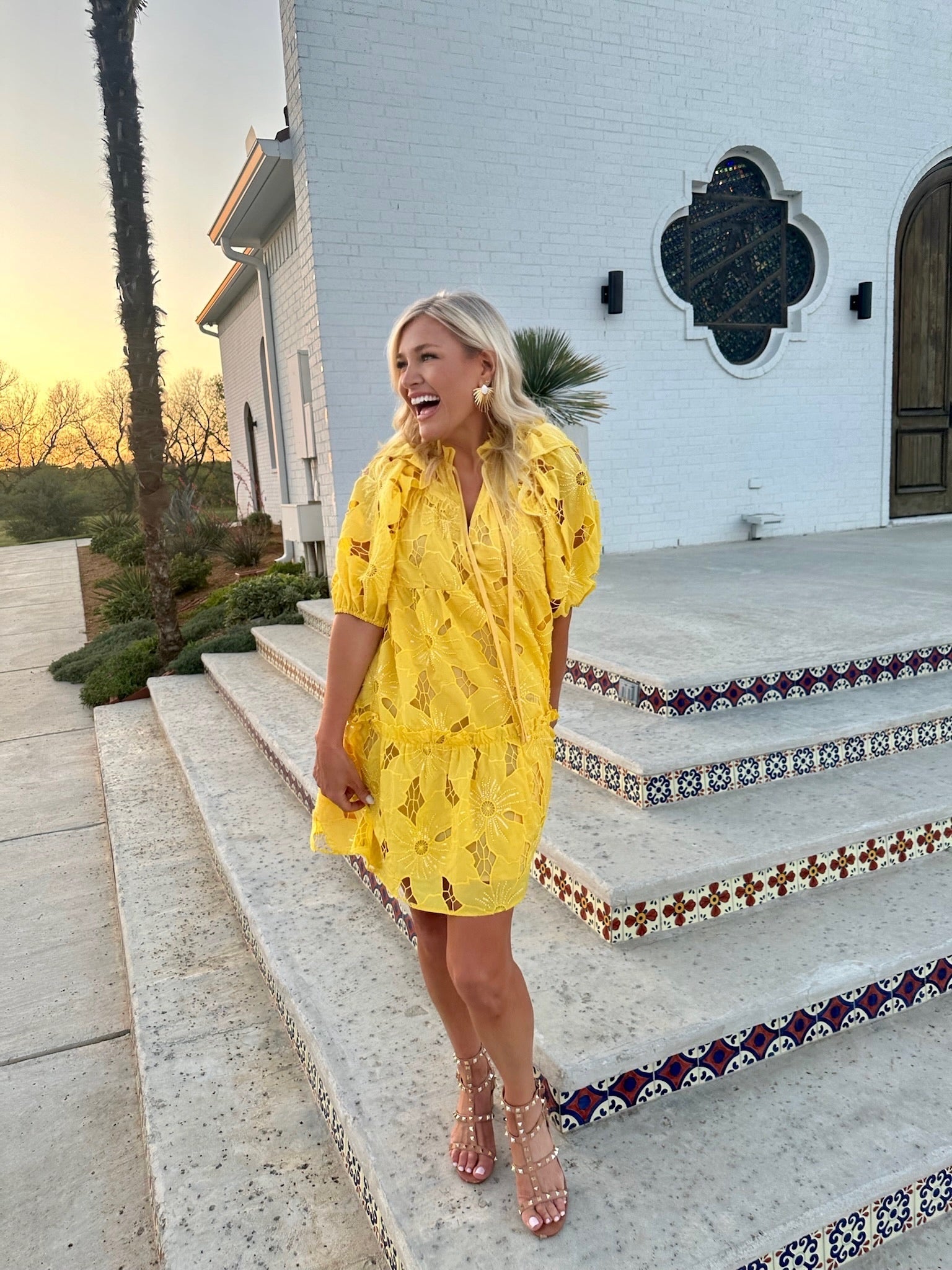 Ensley Sunflower Mini Dress