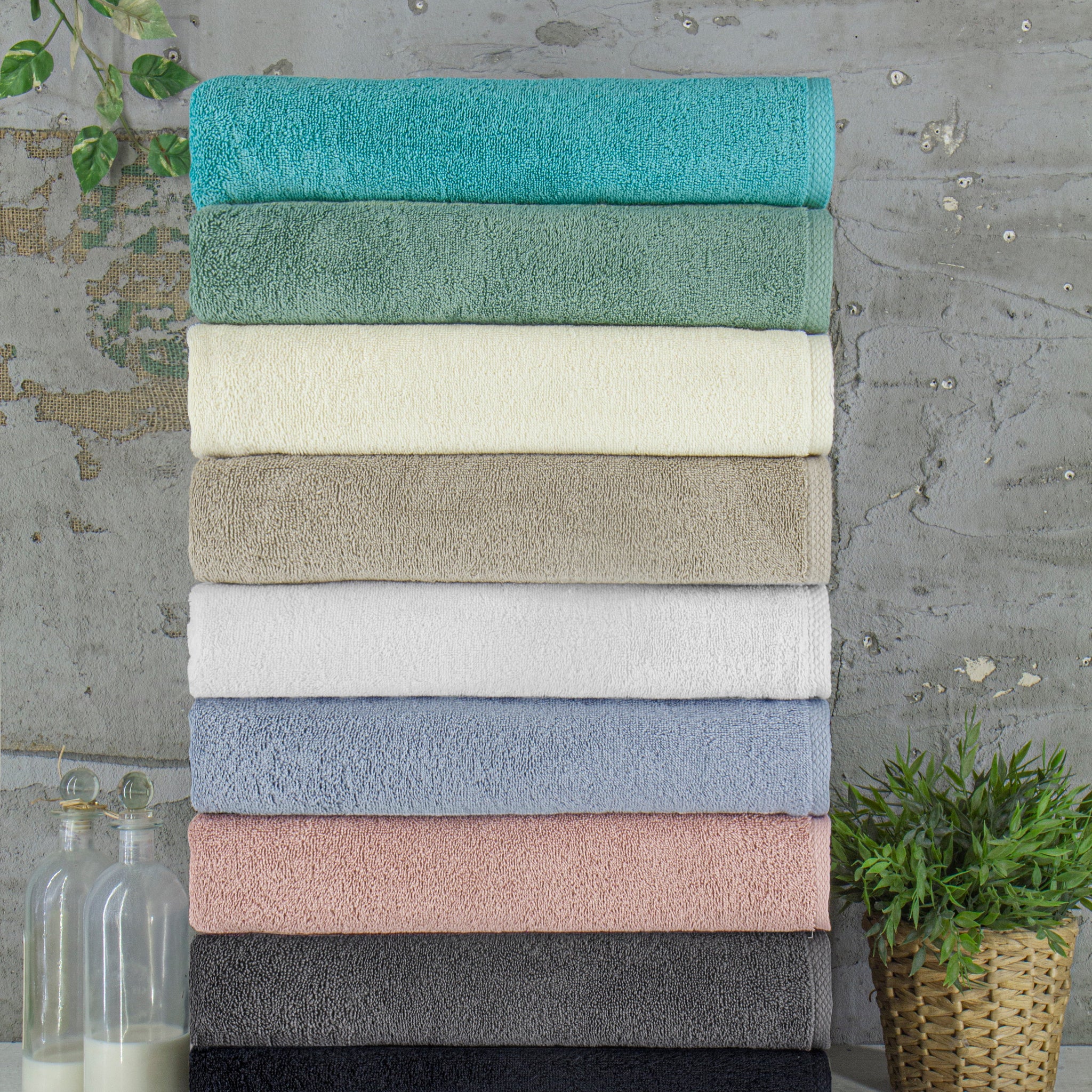 Hospitality Turkish Cotton Towel Set of 9