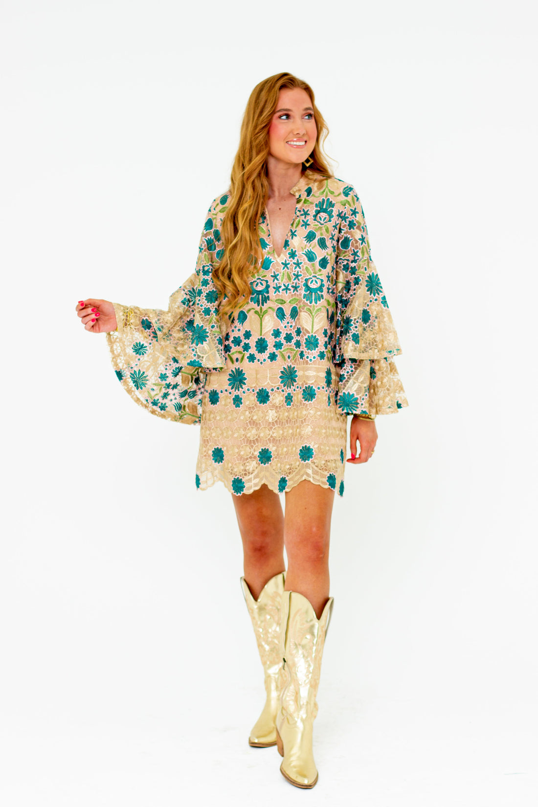Gayle Long Sleeve Mini Dress - Wannabe