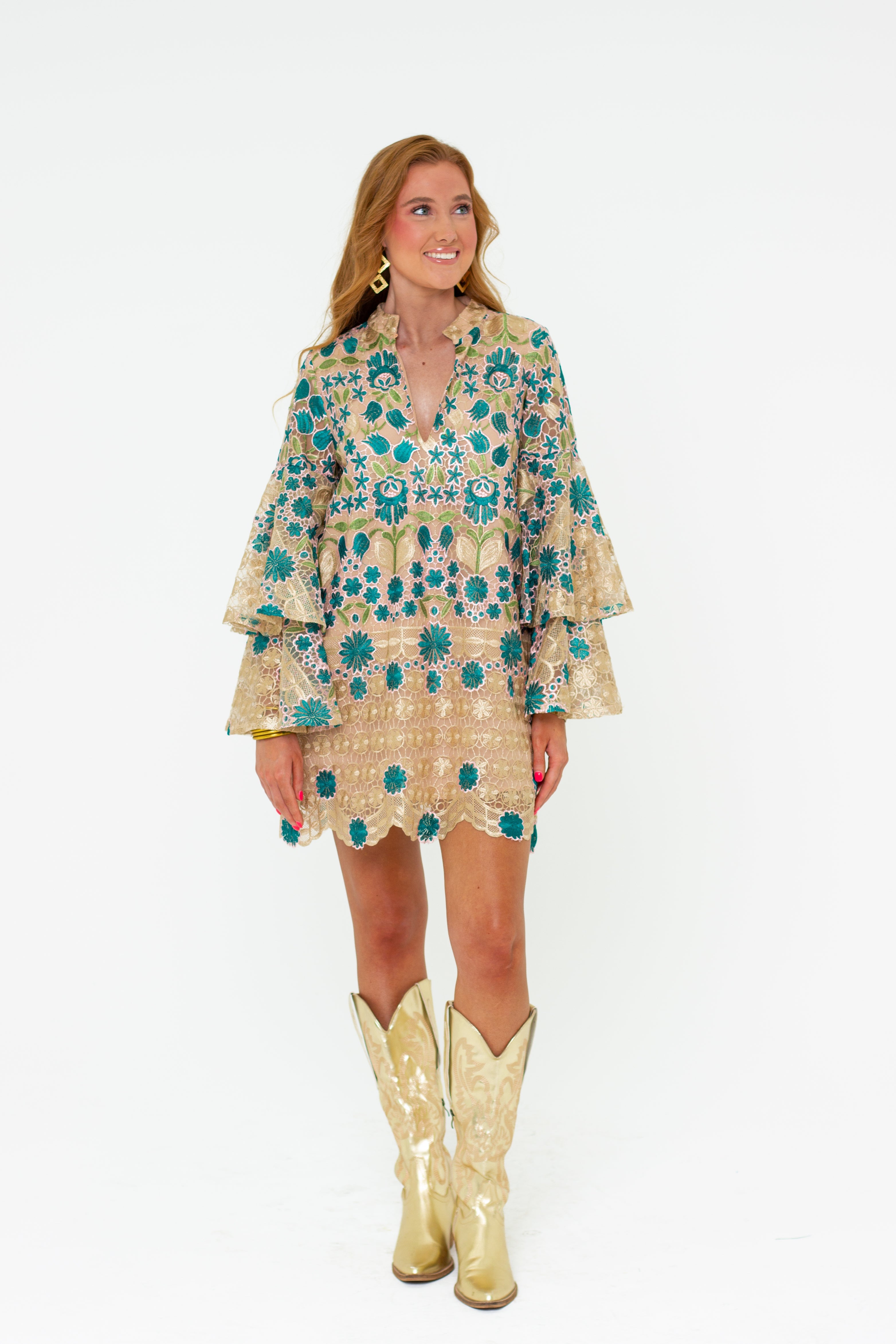 Gayle Long Sleeve Mini Dress - Wannabe