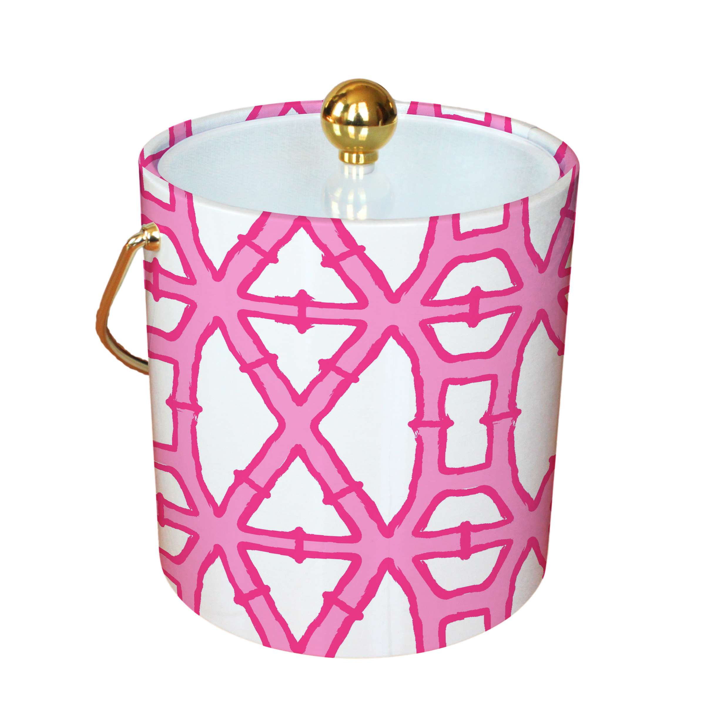 Bamboo Ice Bucket (Pink)