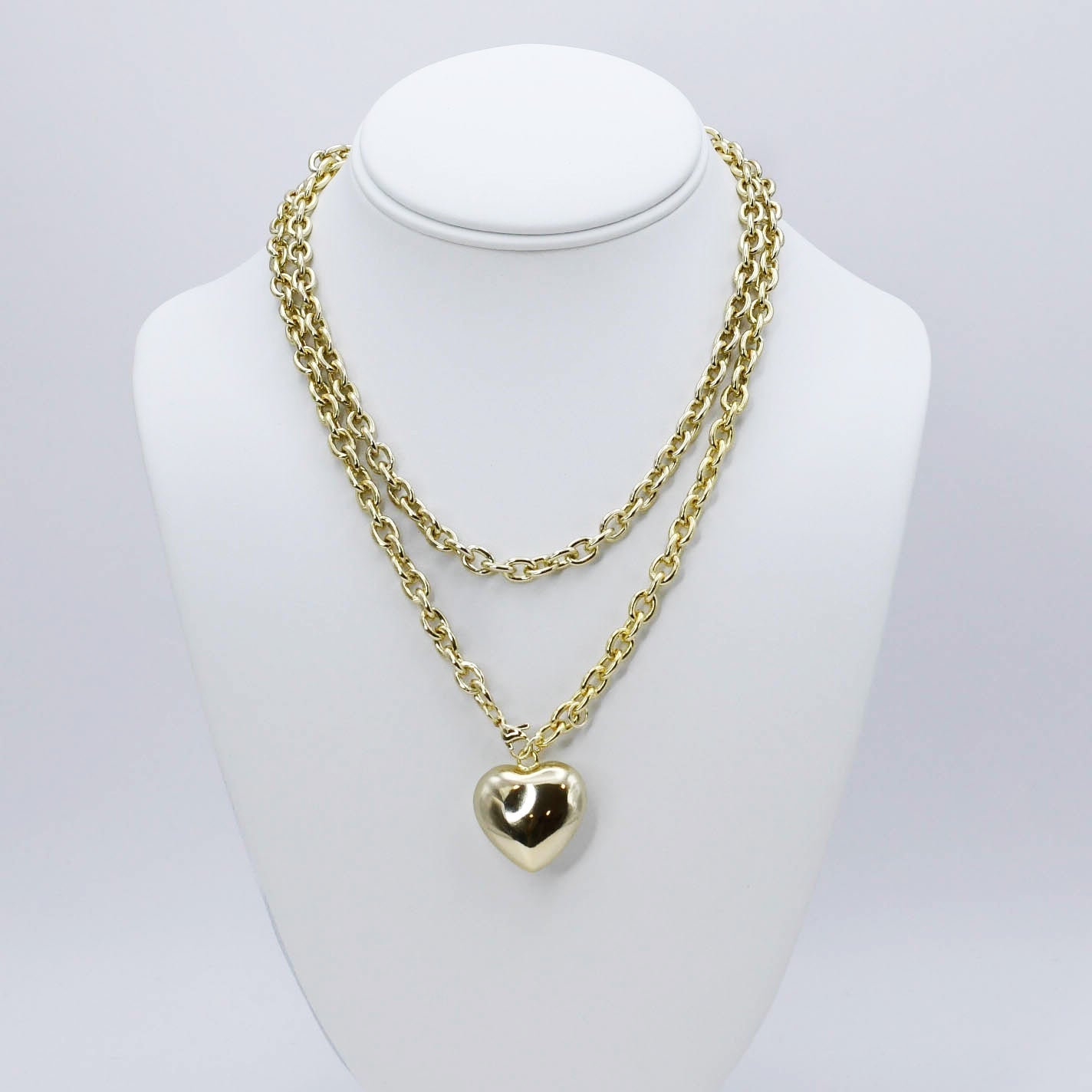 Infinity Heart Chain Gold Necklace