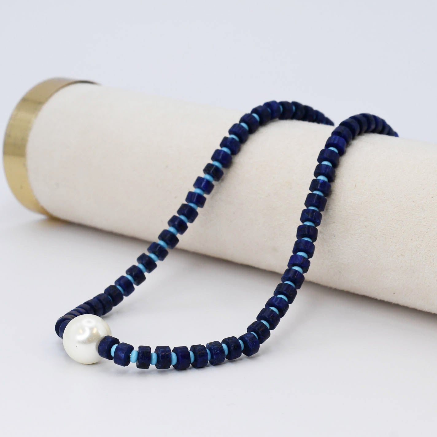 Lady In Blue Gemstone Necklace