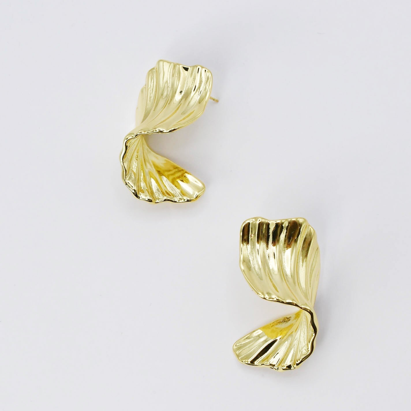 Luxe Leaf Foil Earrings
