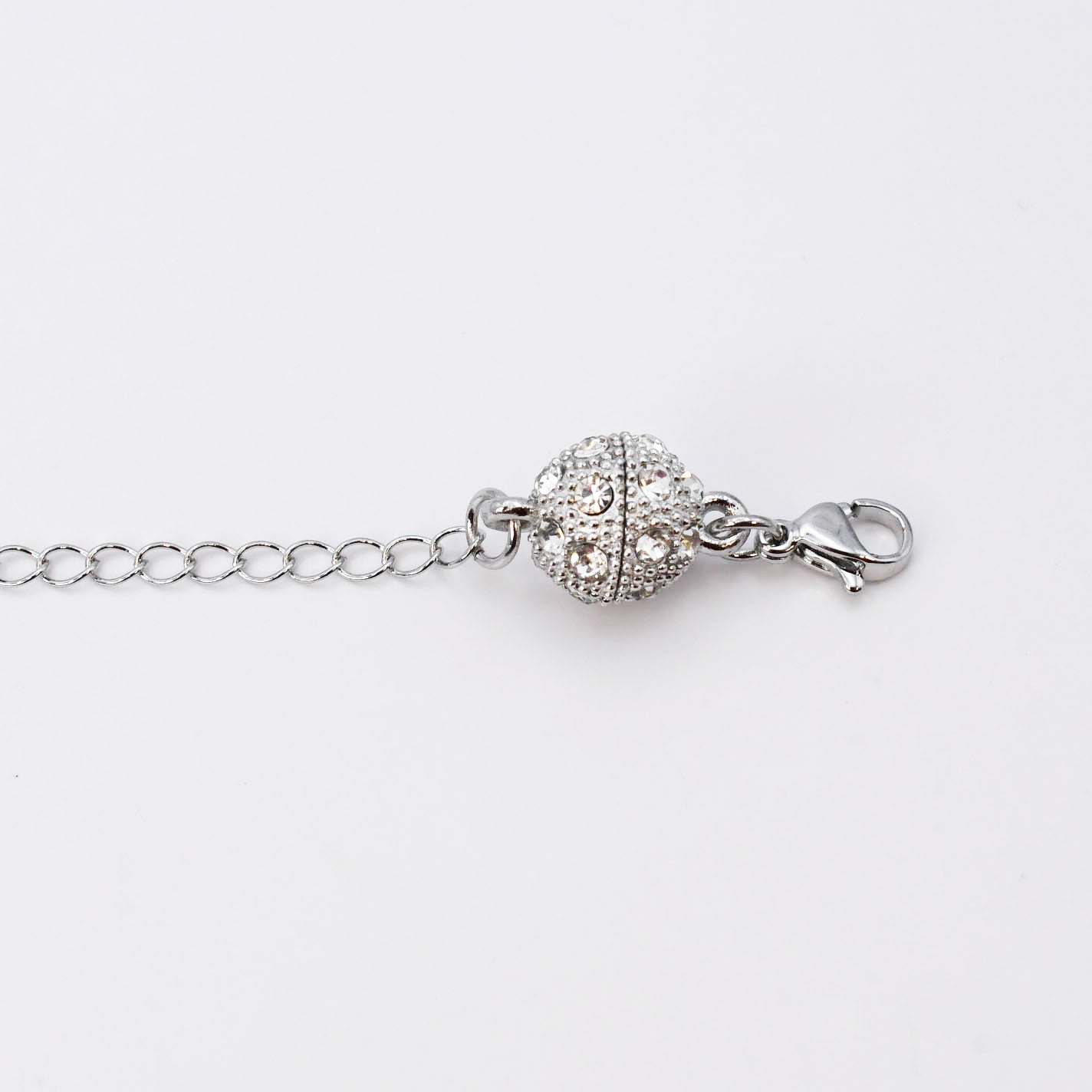 Magnet Necklace Extender Silver