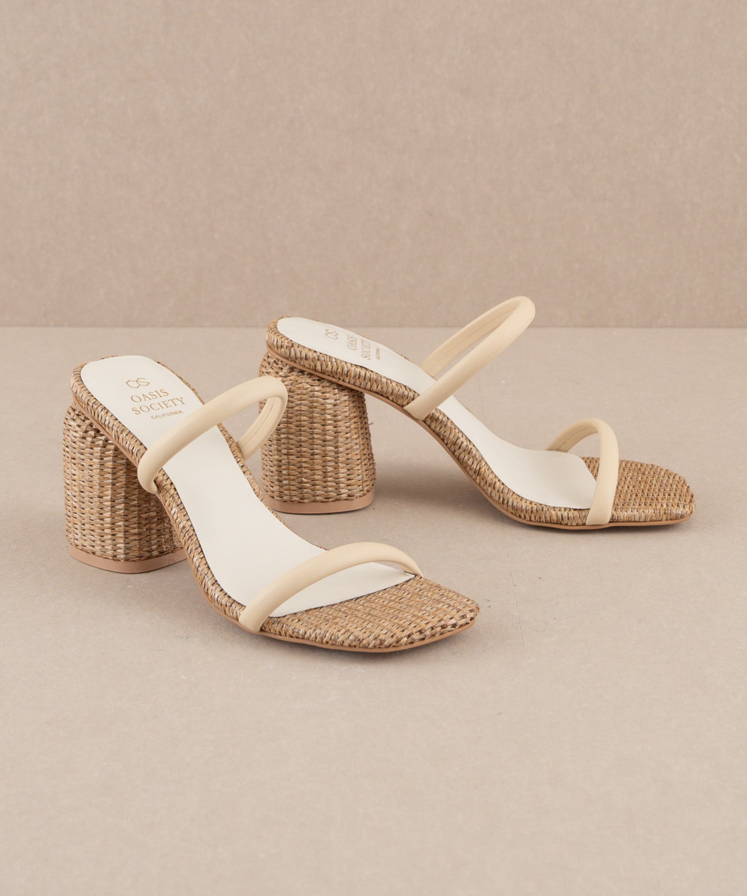 The Margaret | Butter Rattan Heel