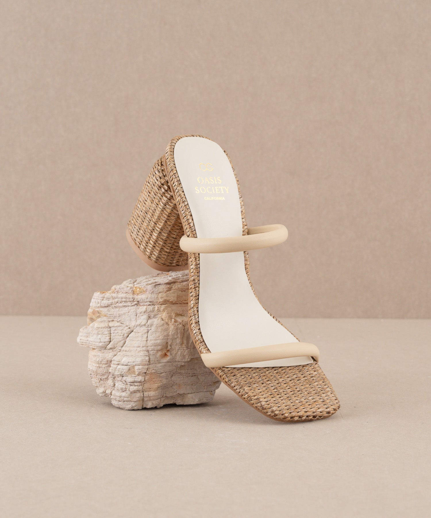 The Margaret | Butter Rattan Heel