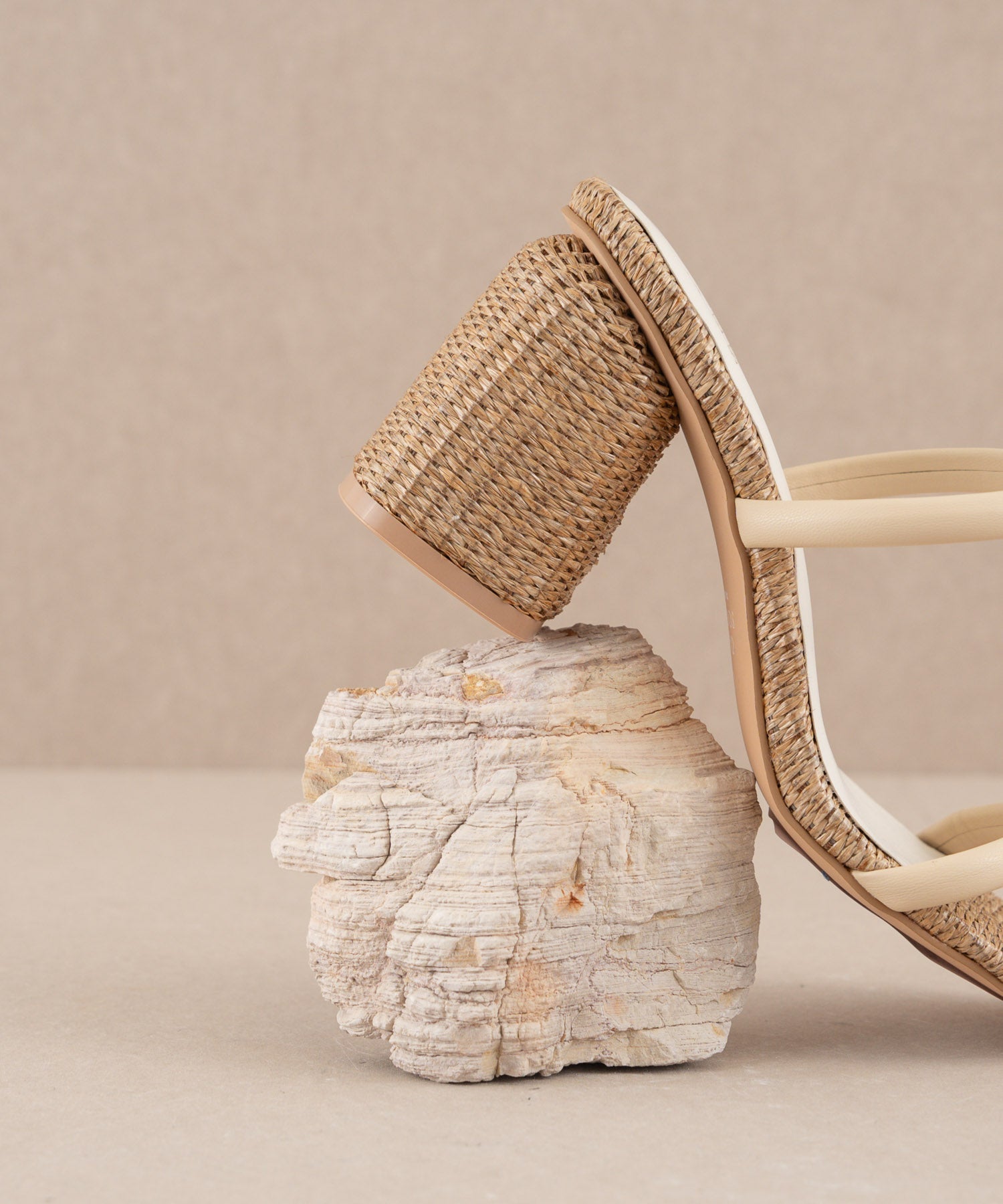 The Margaret | Butter Rattan Heel