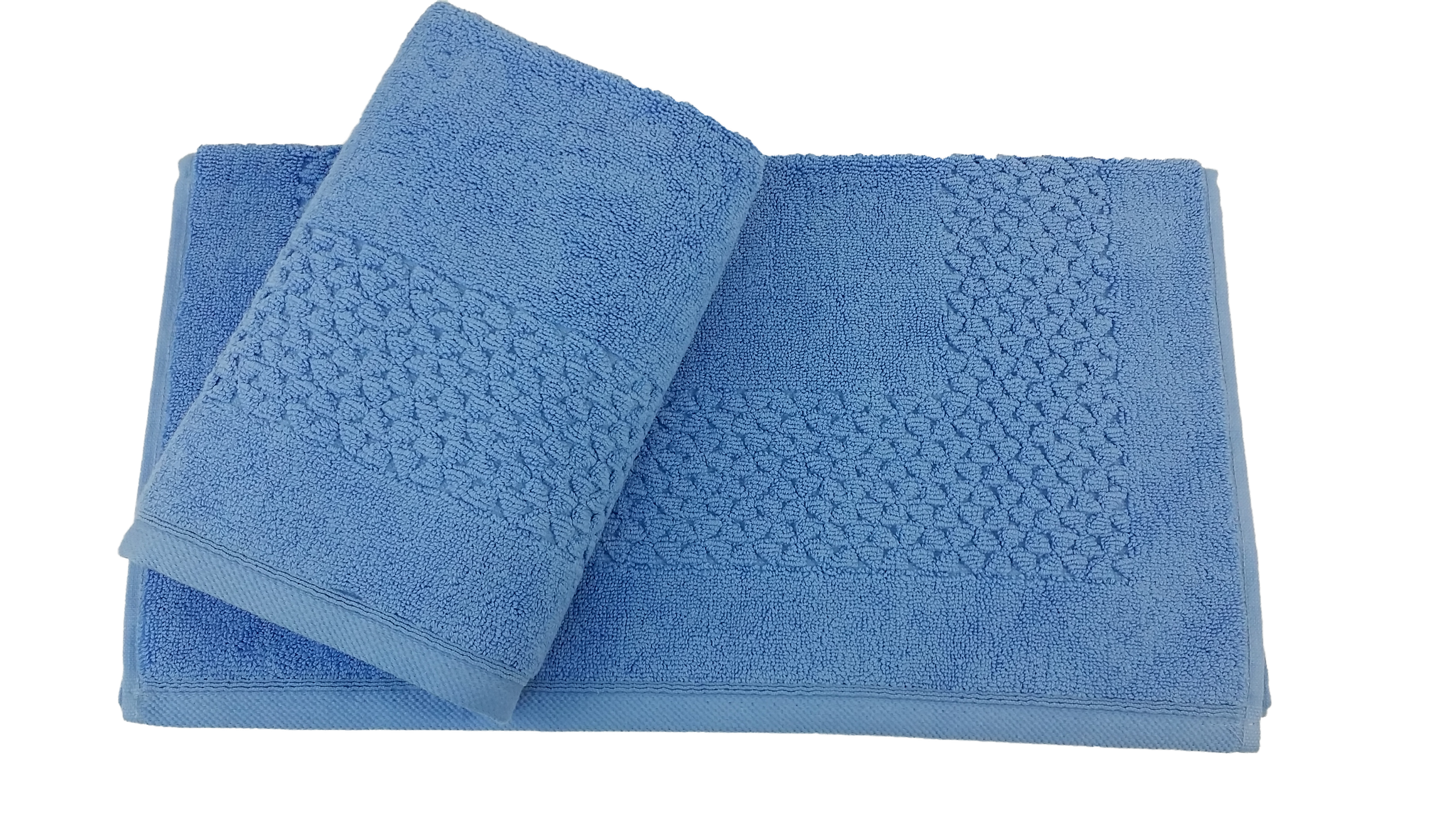 Hardwick Jacquard Turkish Cotton Bath Mat - 2 Pieces