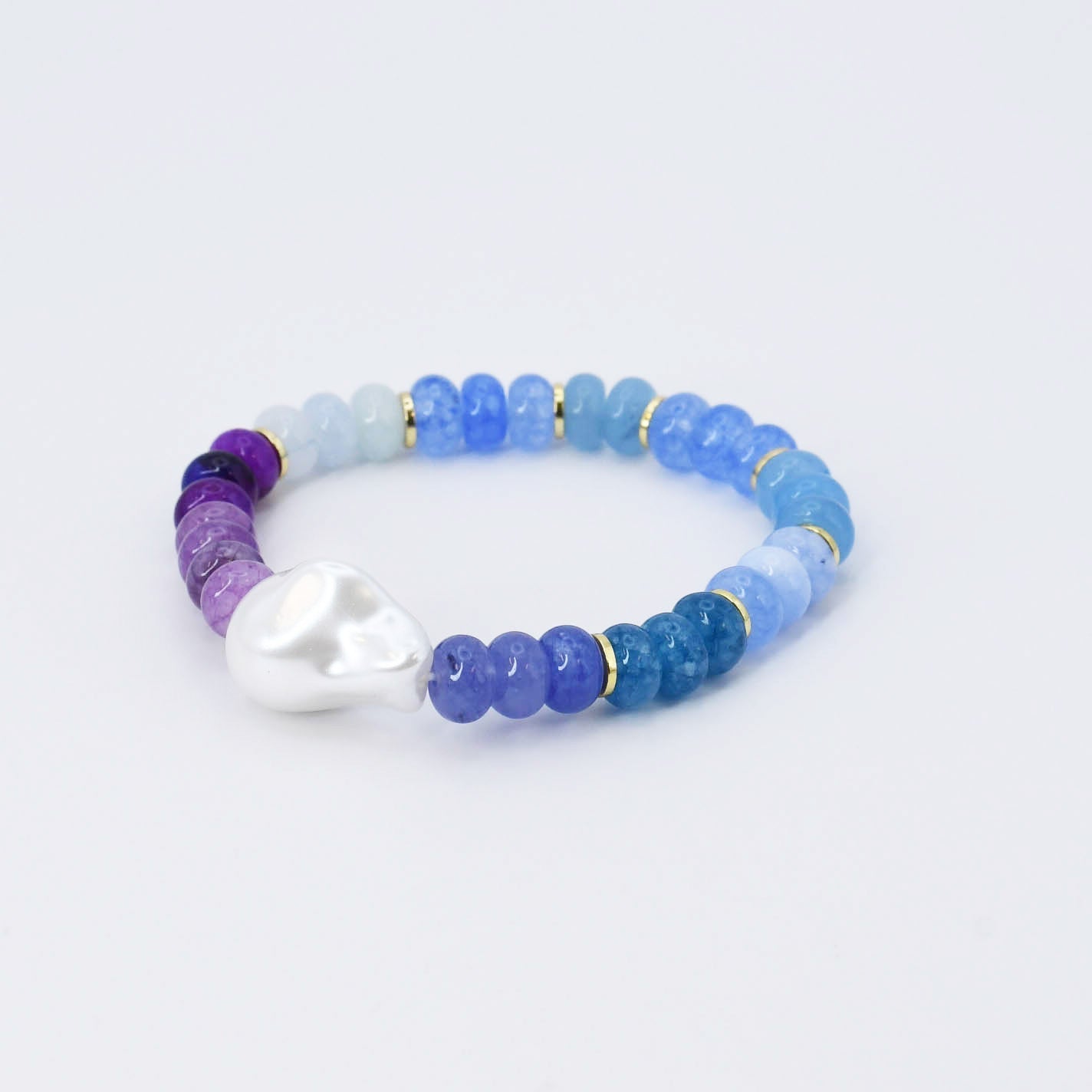 Mermaid Beaded Bracelet with Pearl