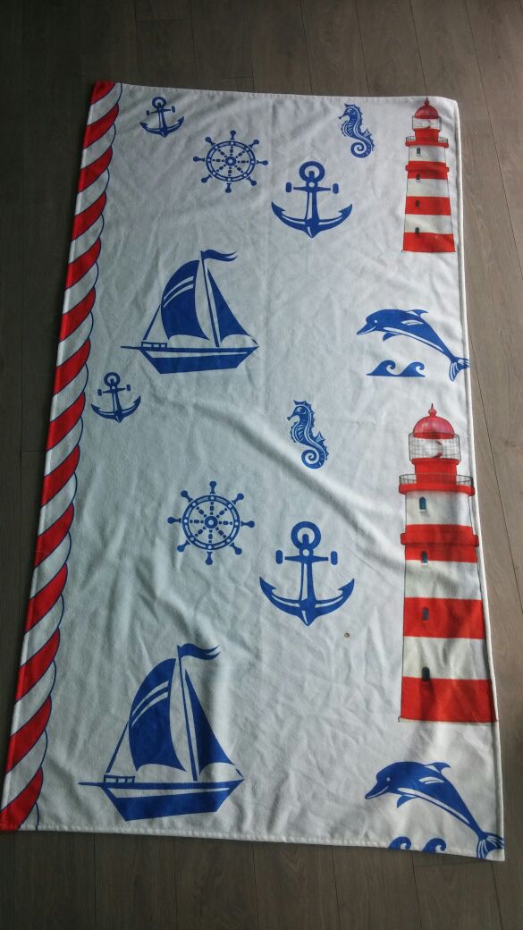 Miami Printed Turkish Cotton Summer Beach Towel