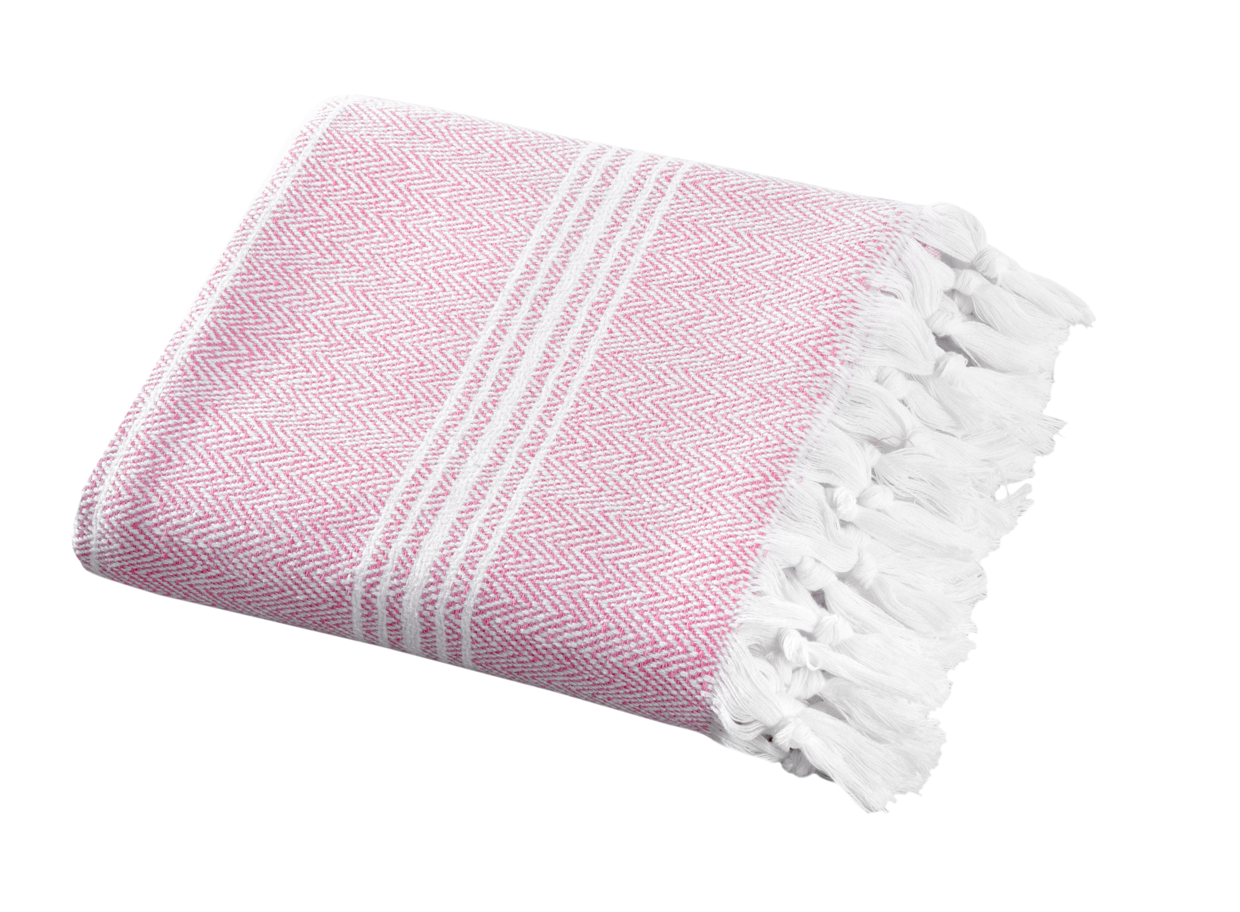 Luxury Peshtemal, %100 Turkish Cotton 1 Pc, 40"x70"- Hand Knotted, Herringbone Weave