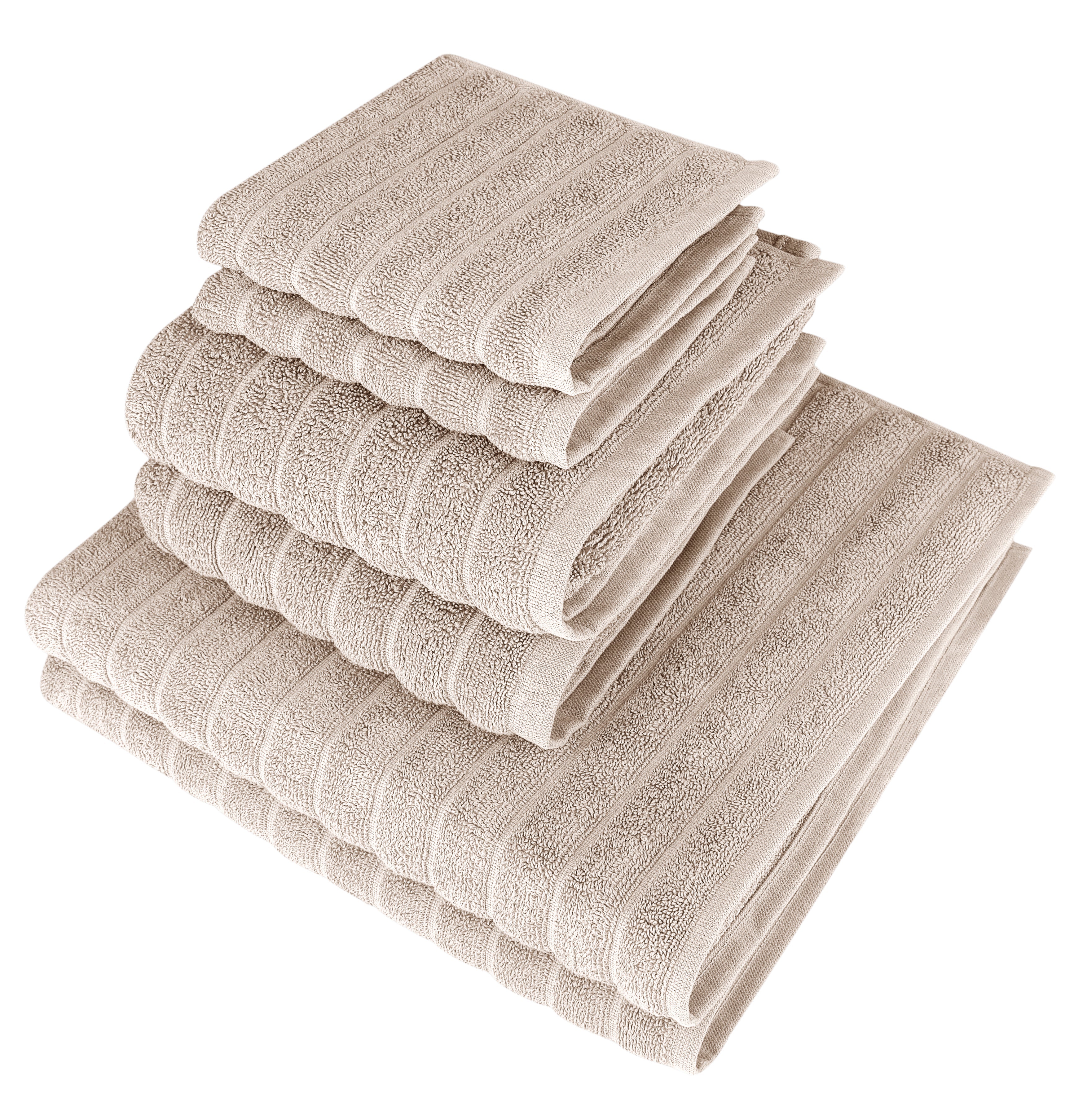 Brampton Luxury Turkish Cotton 6 pc Towel Set with Large Hand Towels