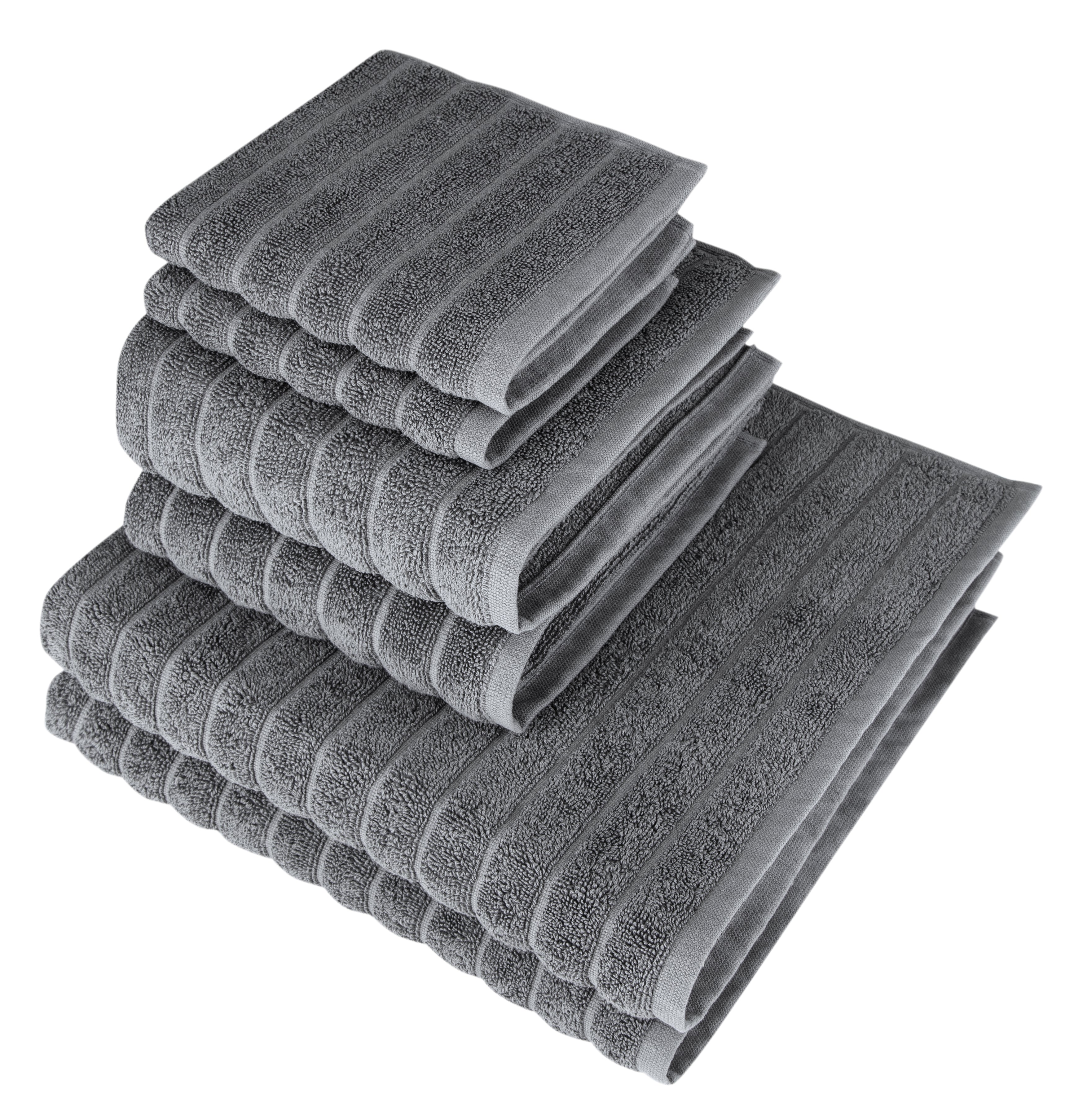 Brampton Luxury Turkish Cotton 6 pc Towel Set with Large Hand Towels