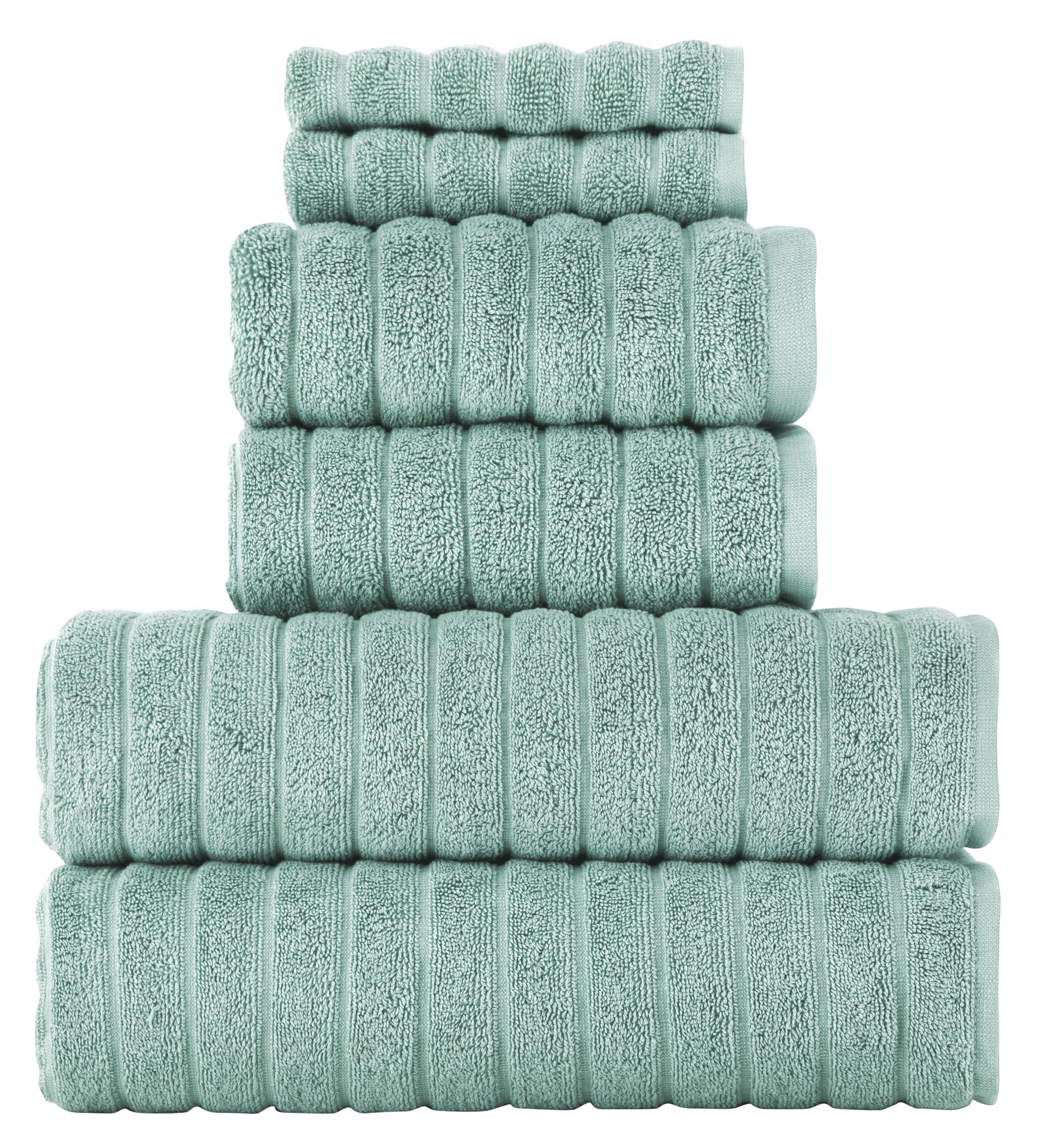 Brampton Luxury Turkish Cotton 6 pc Towel Set with Large Hand Towels
