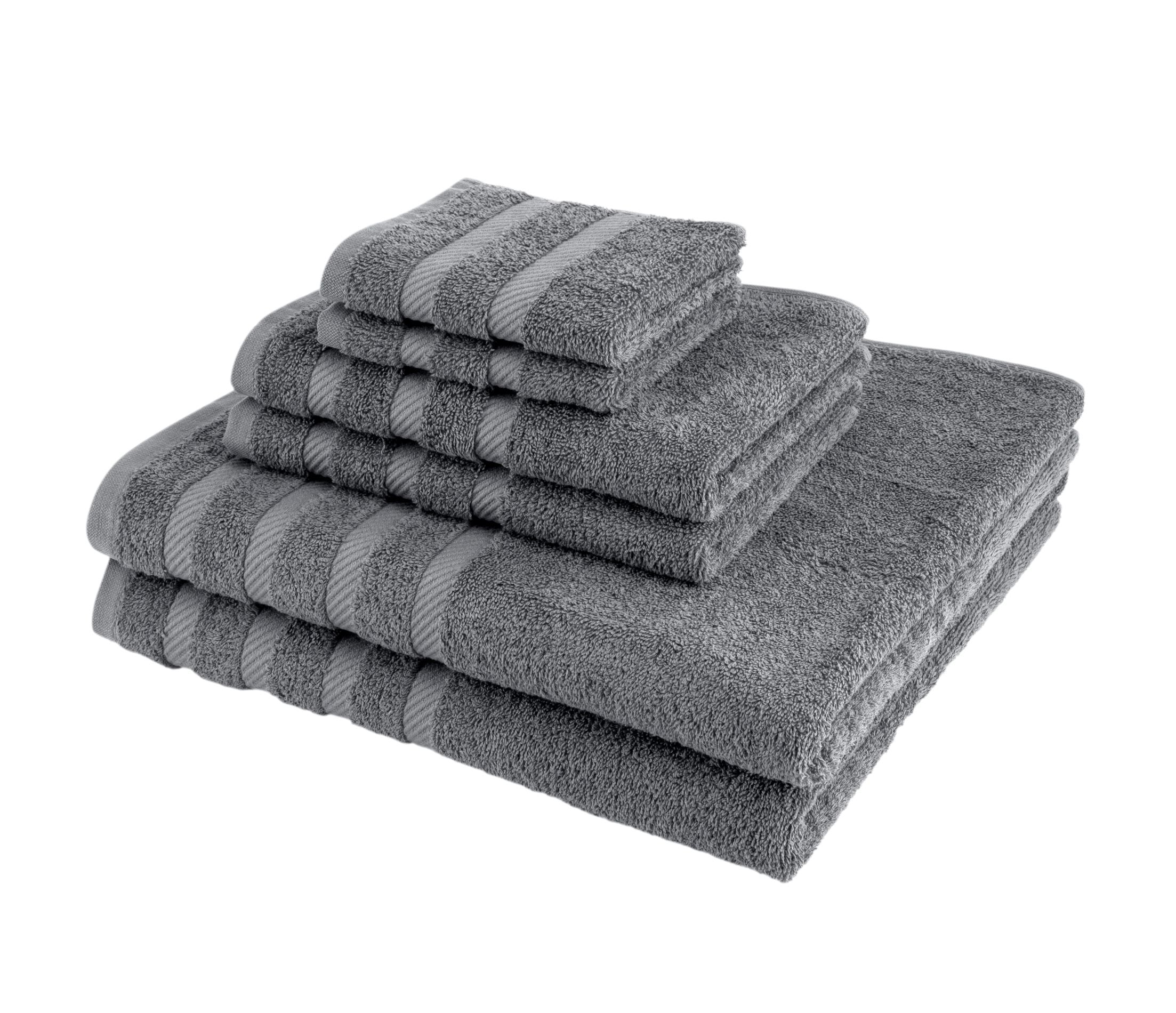 Antalya Turkish Cotton Bath, Hand, Washcloth Hotel Collection - 6 pc Towel Set