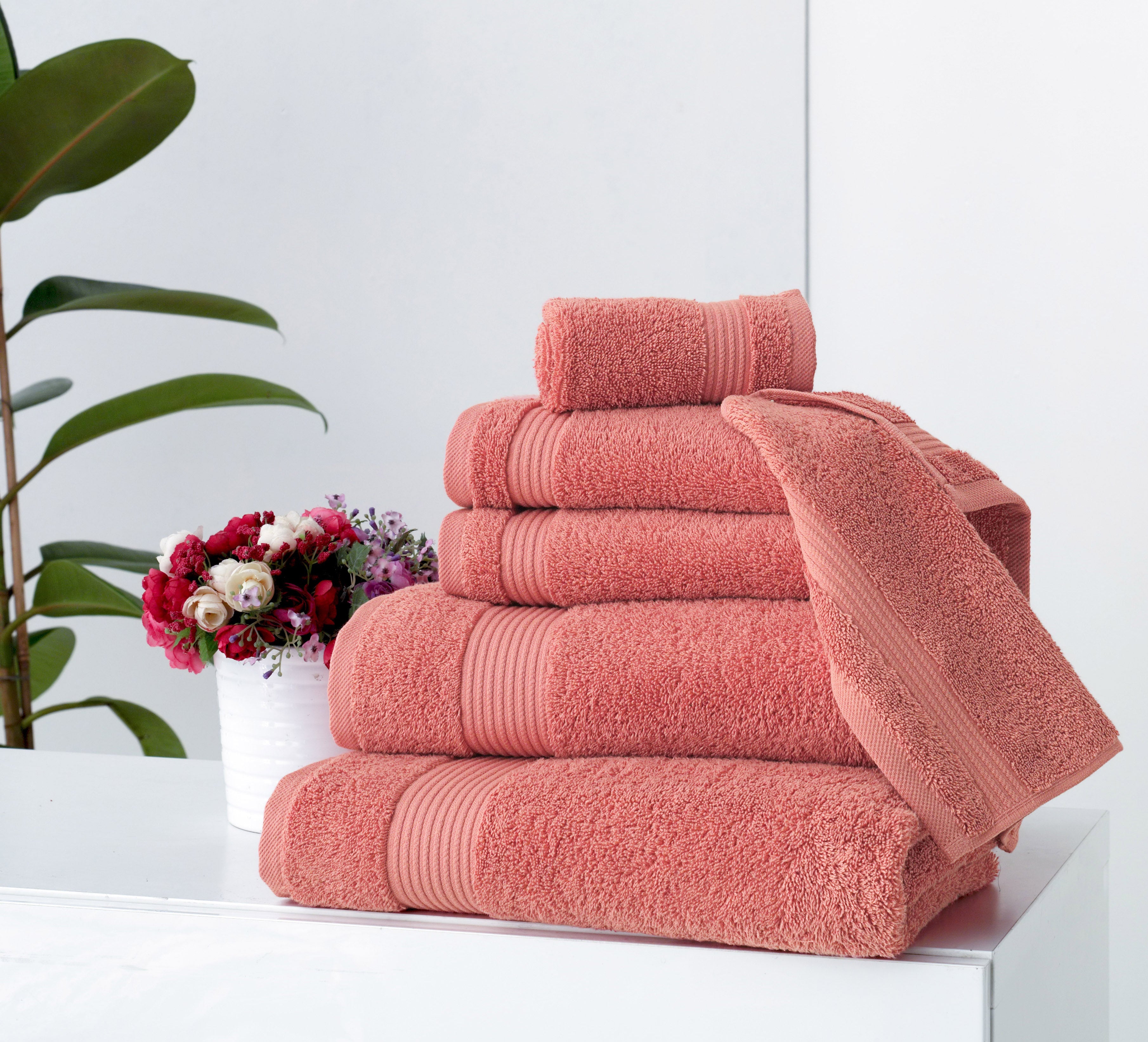 Amadeus Premium 6 Pc Towel Set Everyday Use - Made in Turkey