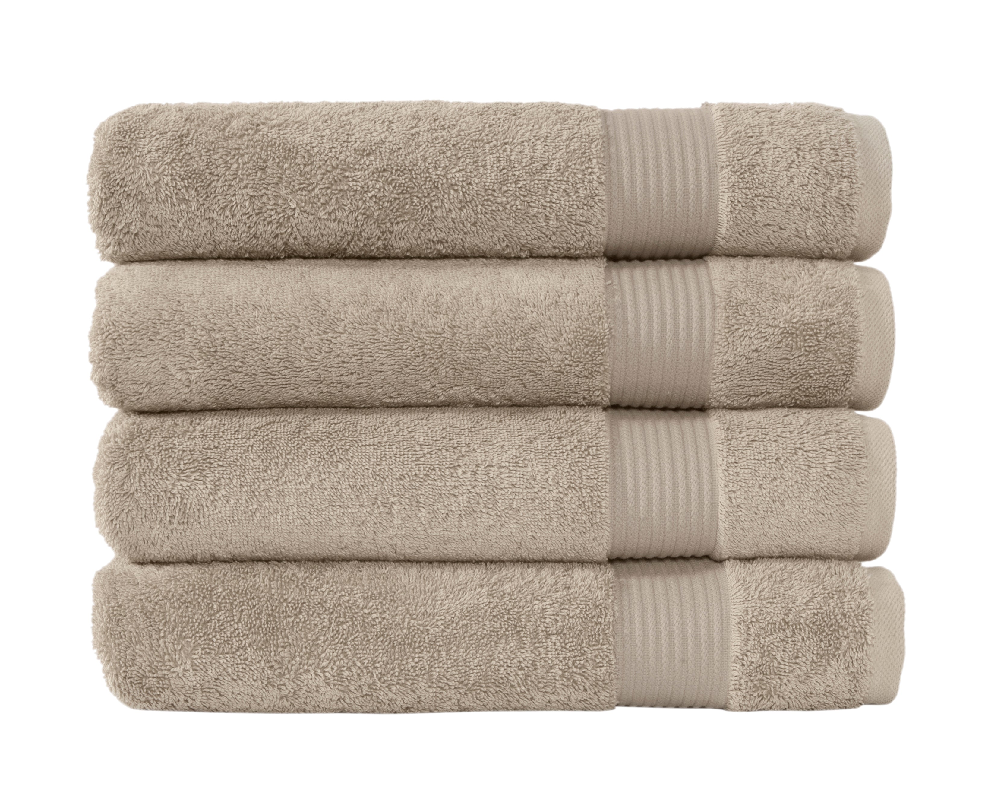 CTT CLASSIC TURKISH TOWELS Amadeus Luxury Turkish Cotton Hotel Collection Quick Drying Bath Towels - 4 Pieces