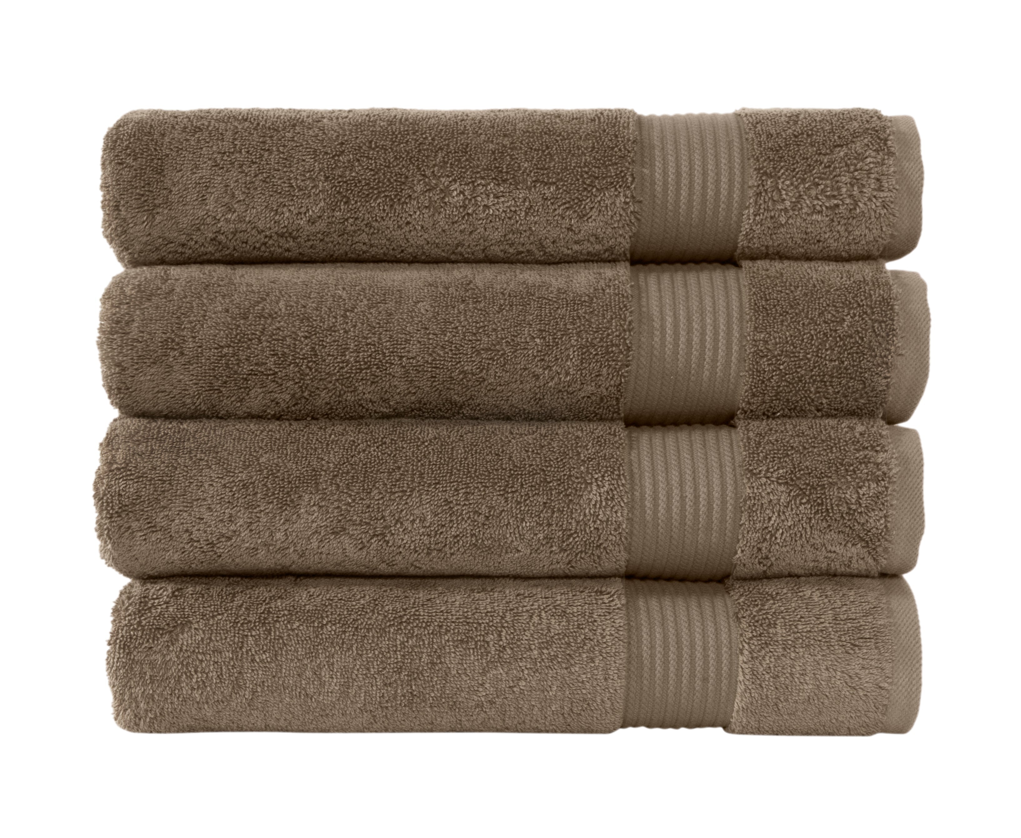 CTT CLASSIC TURKISH TOWELS Amadeus Luxury Turkish Cotton Hotel Collection Quick Drying Bath Towels - 4 Pieces