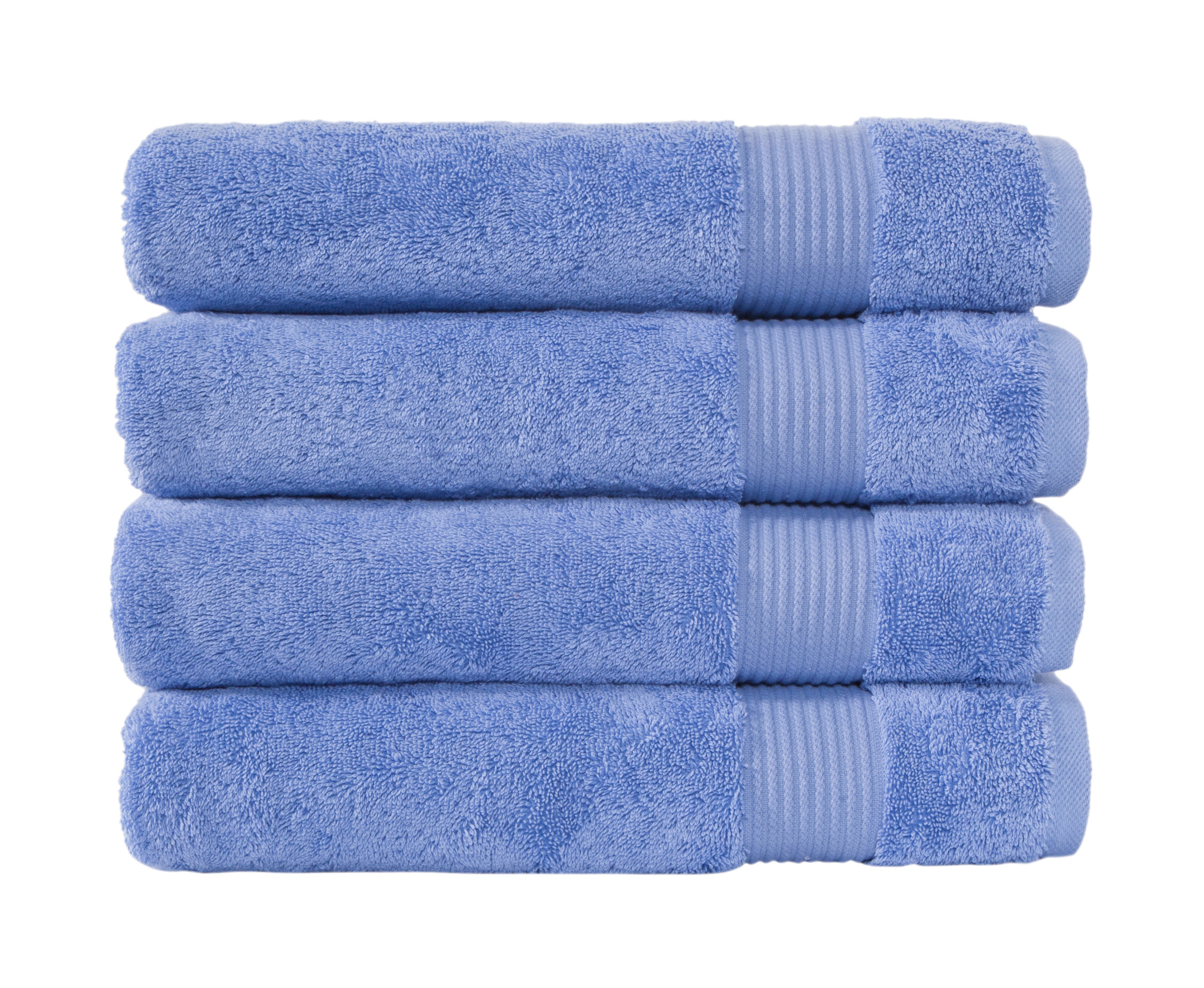 CTT CLASSIC TURKISH TOWELS Amadeus Luxury Turkish Cotton Hotel Collection Quick Drying Bath Towels - 4 Pieces