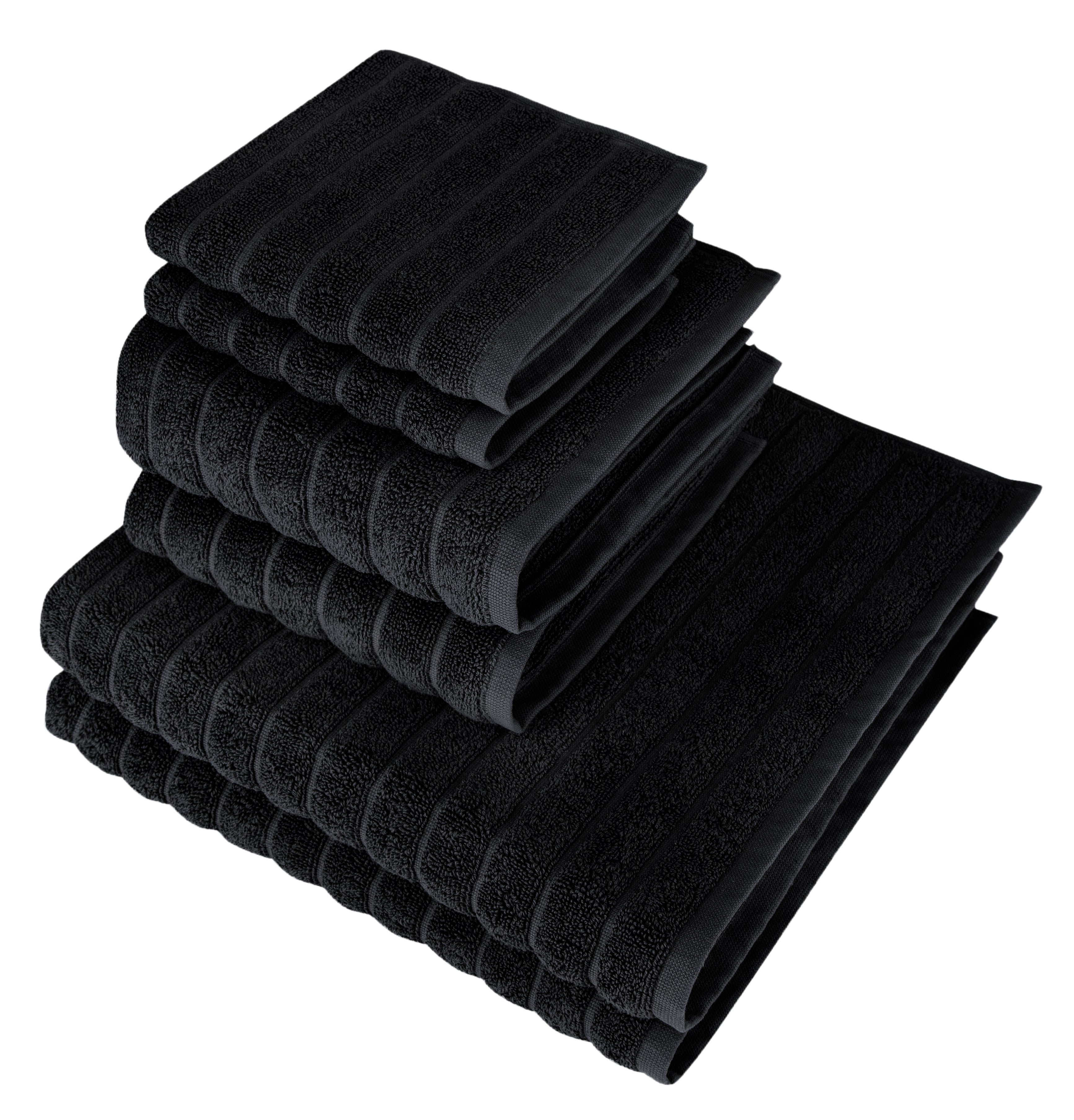 Brampton Luxury Turkish Cotton 6 pc Towel Set with Large Hand Towels
