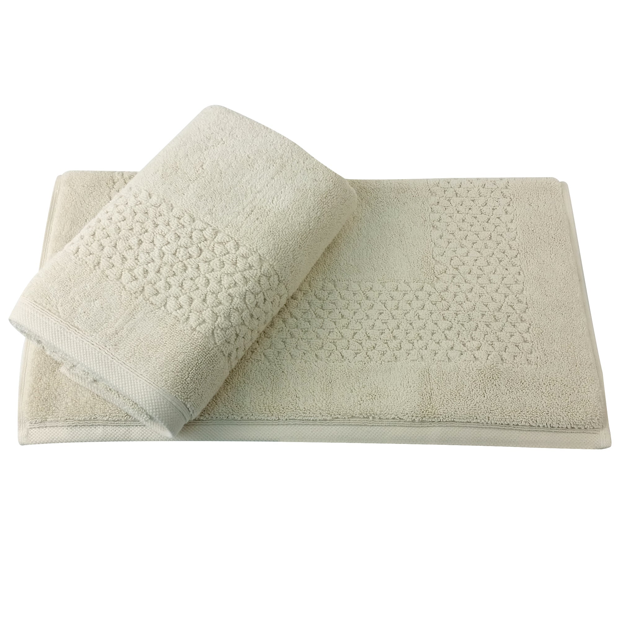 Hardwick Jacquard Turkish Cotton Bath Mat - 2 Pieces